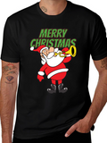 Festive Santa Trumpet Christmas T-Shirt
