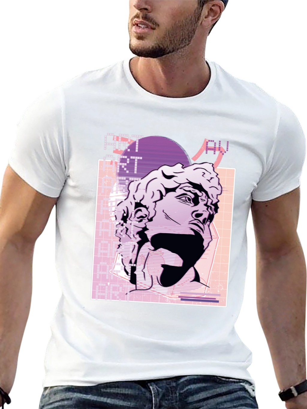 Art Aesthetic Statue Graphic T-Shirt