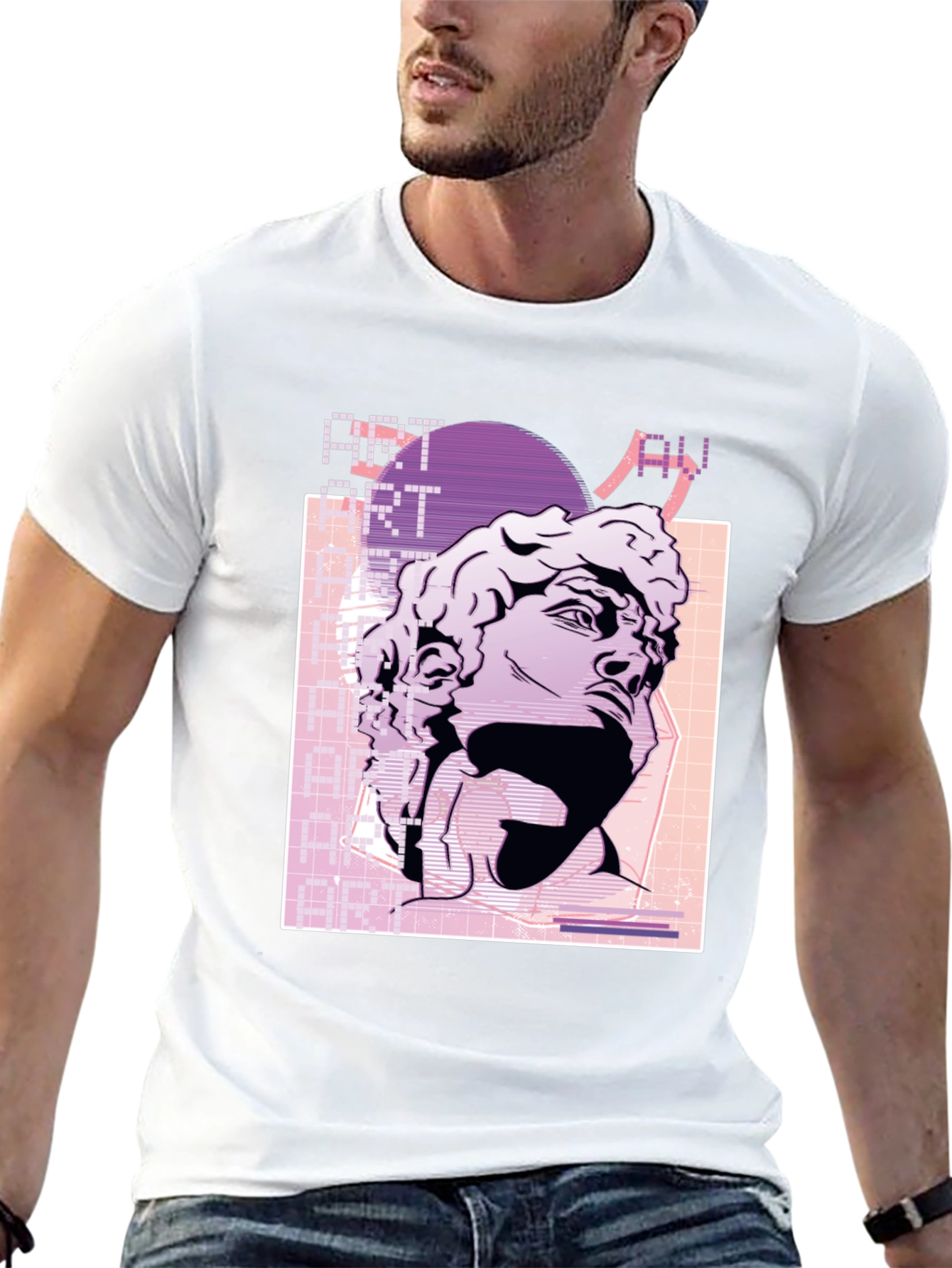 Art Aesthetic Statue Graphic T-Shirt