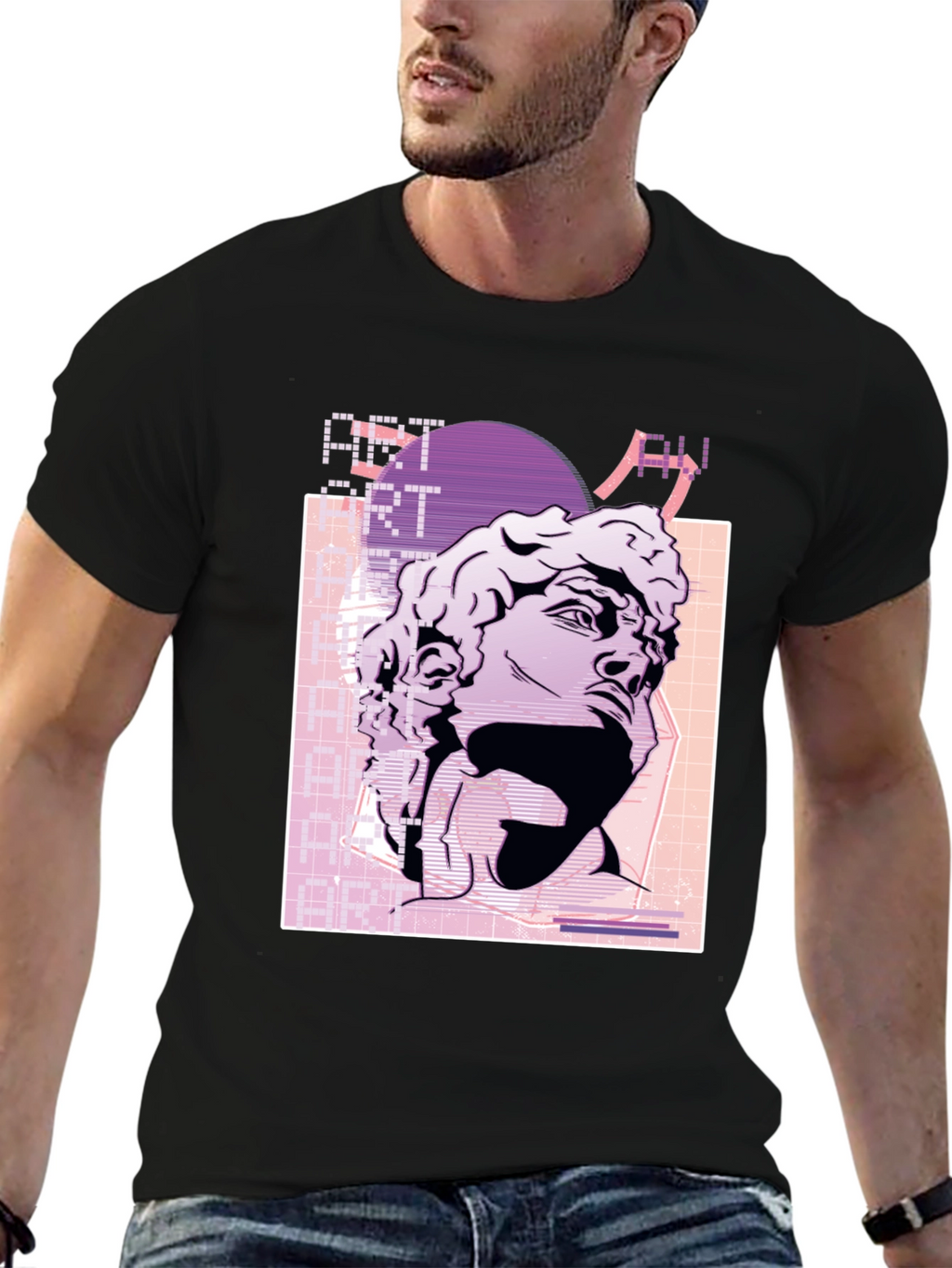 Art Aesthetic Statue Graphic T-Shirt