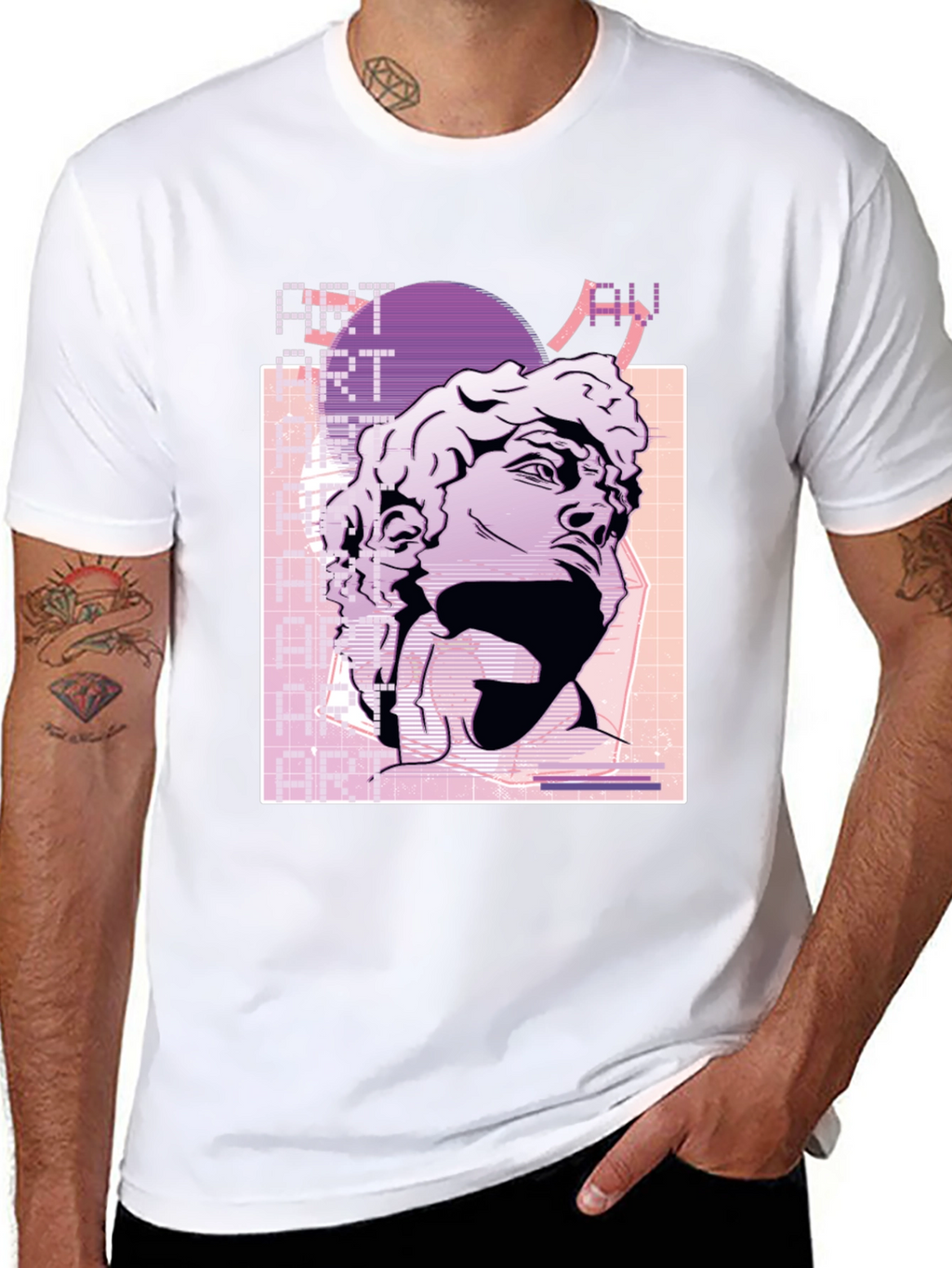 Art Aesthetic Statue Graphic T-Shirt