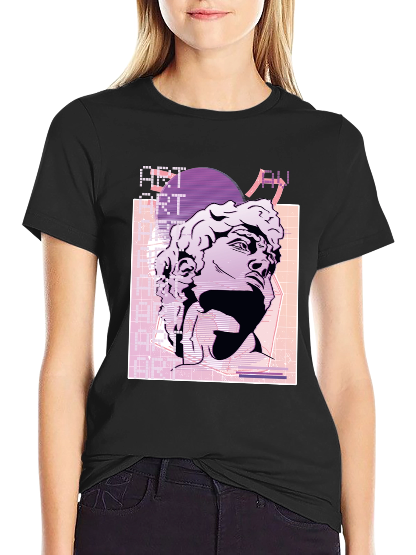 Art Aesthetic Statue Graphic T-Shirt