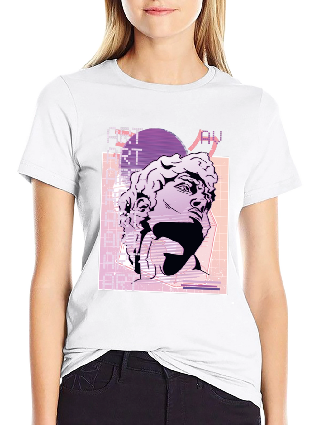 Art Aesthetic Statue Graphic T-Shirt