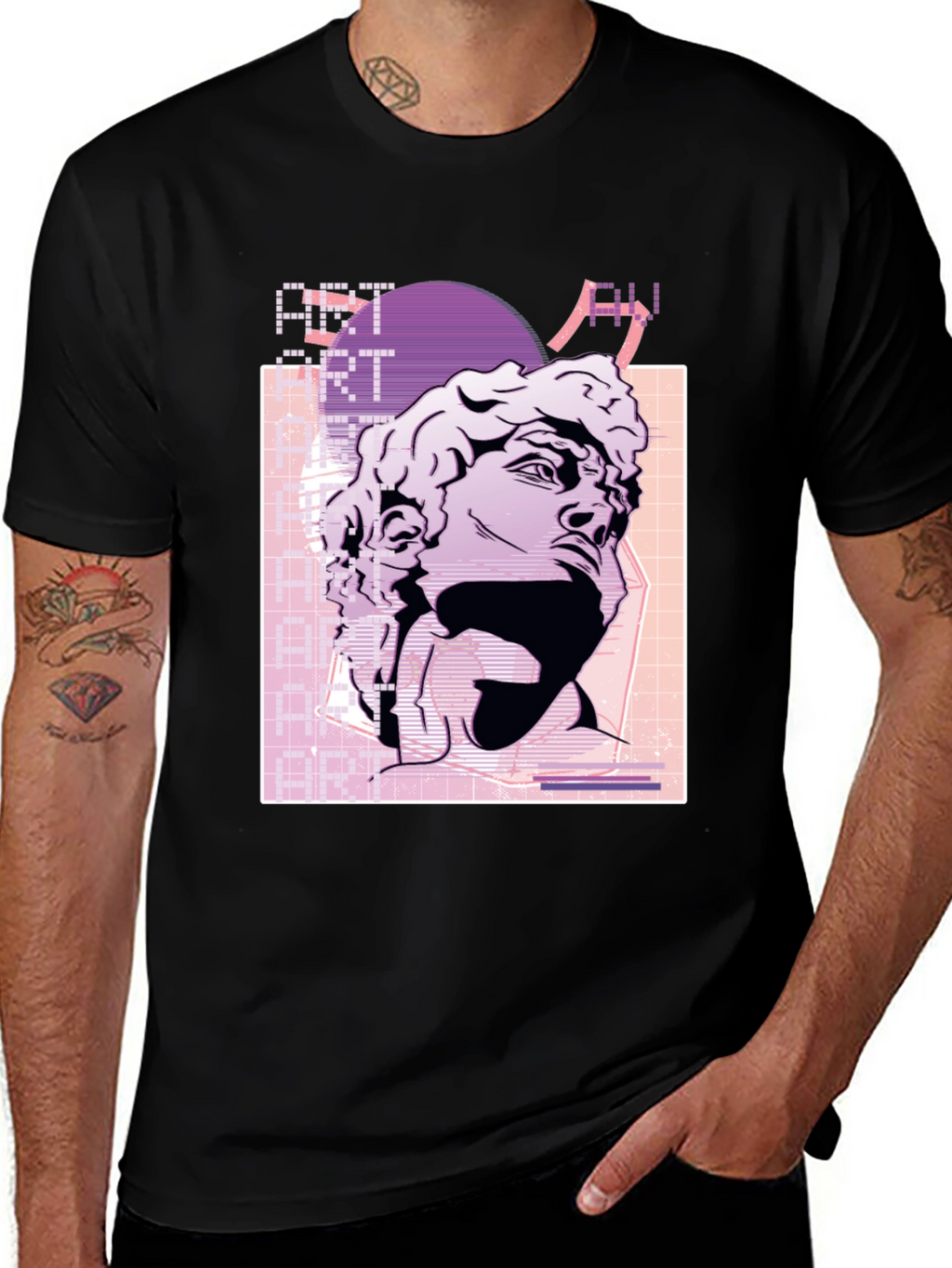 Art Aesthetic Statue Graphic T-Shirt
