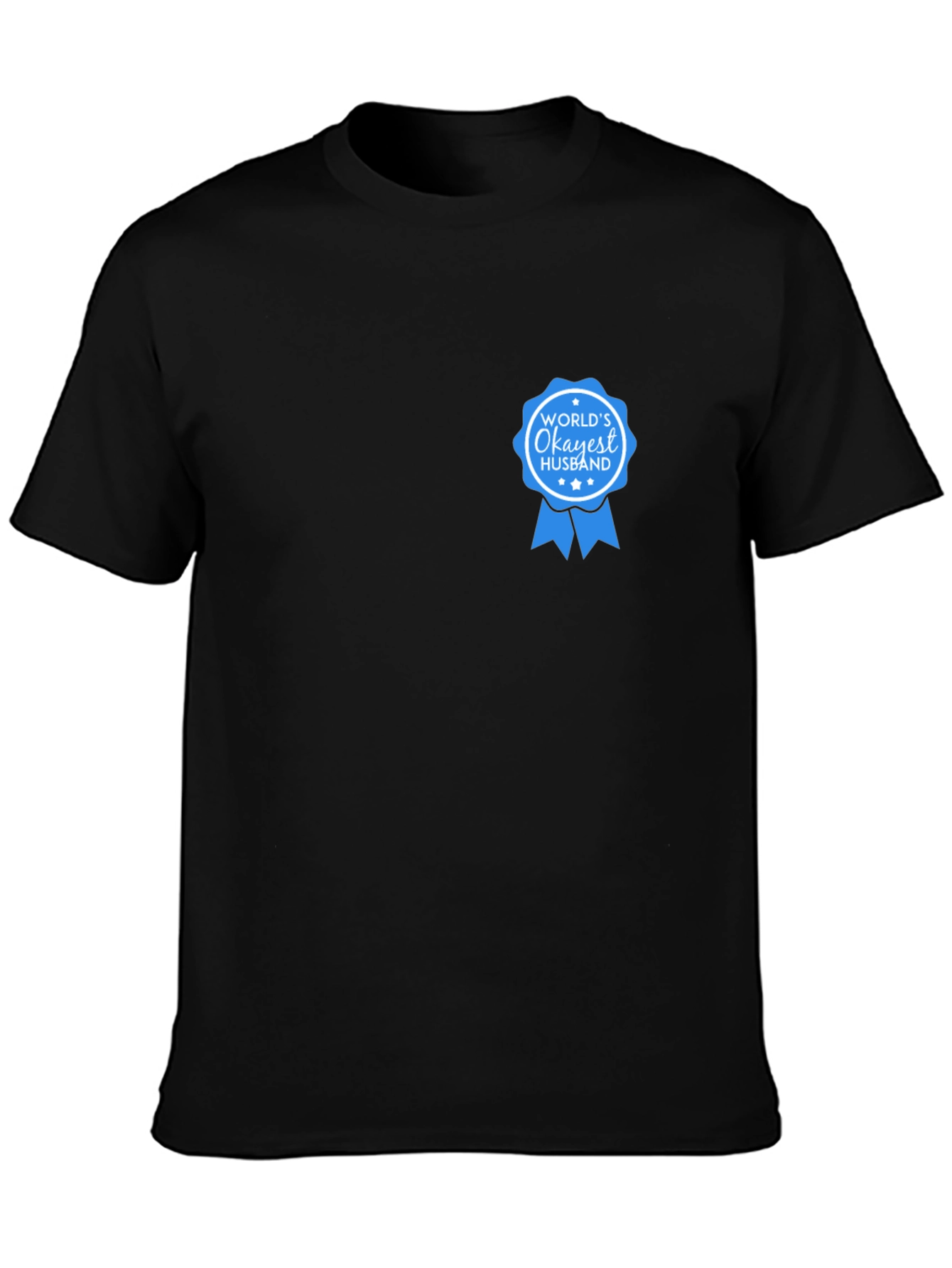 Worlds Okayest Husband Graphic Tee - Black