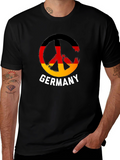 Germany Peace Symbol Tee - Black
