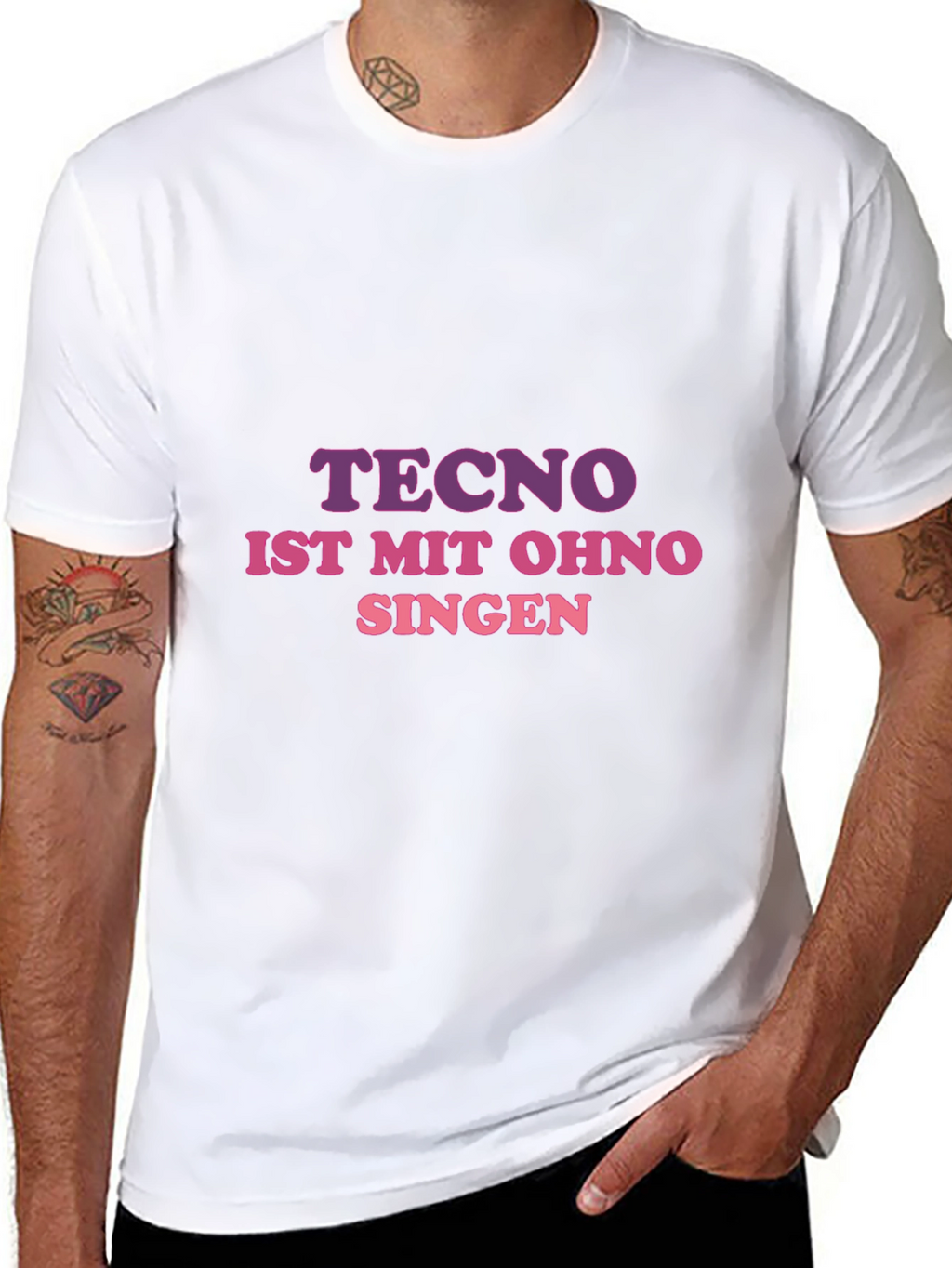 Techno Music T-Shirt - Sing Without Words