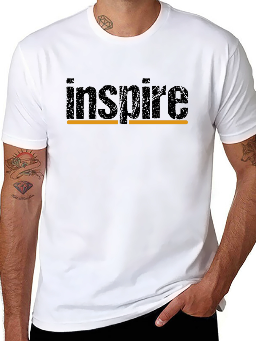 Inspire Graphic Black T-Shirt