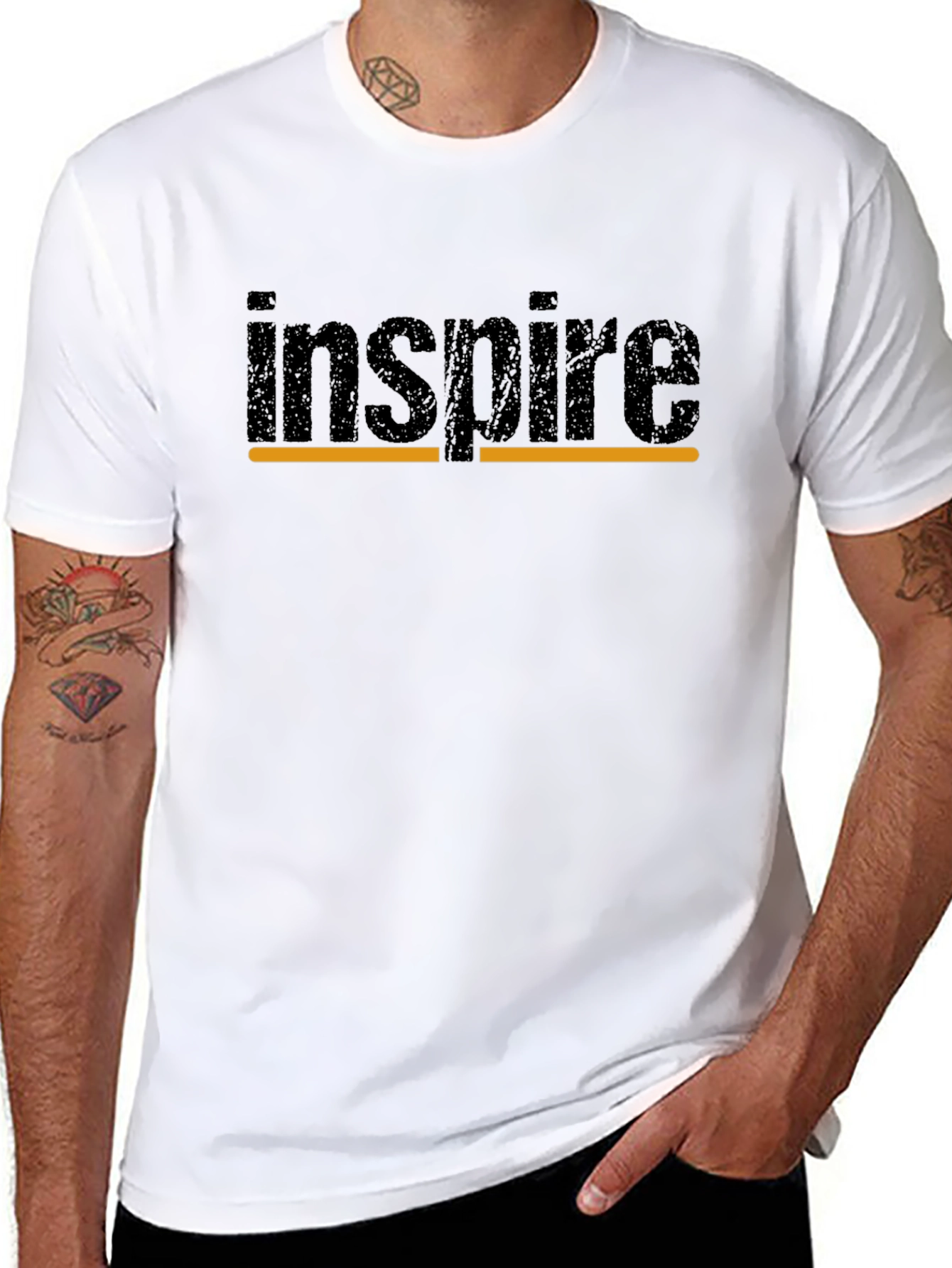 Inspire Graphic Black T-Shirt