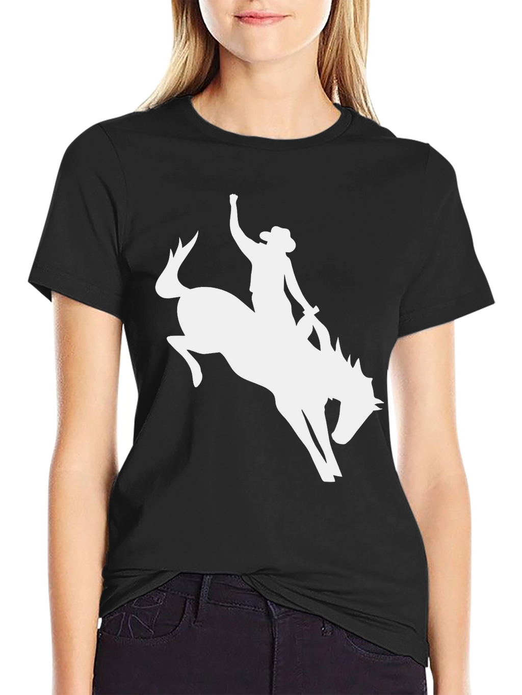Bronco Rider Graphic Tee - Black