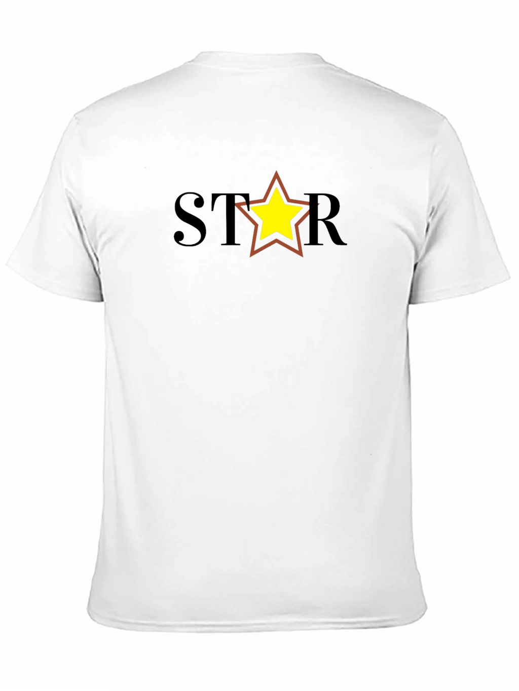 Star Graphic Tee - Black Cotton Blend Casual Shirt