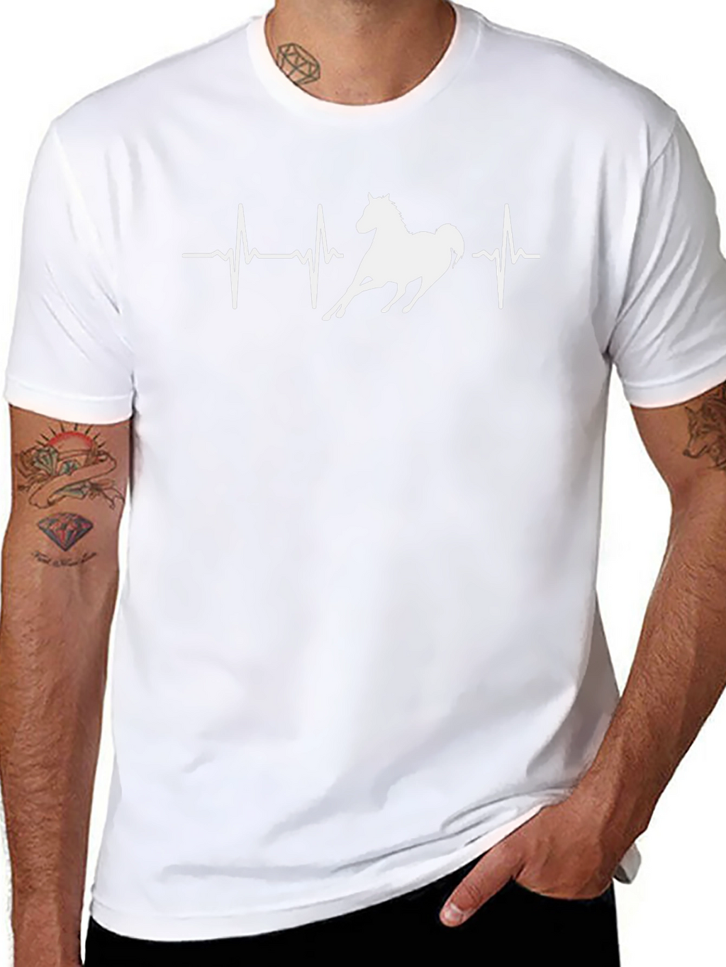 Horse Heartbeat T-Shirt - Equestrian Tee