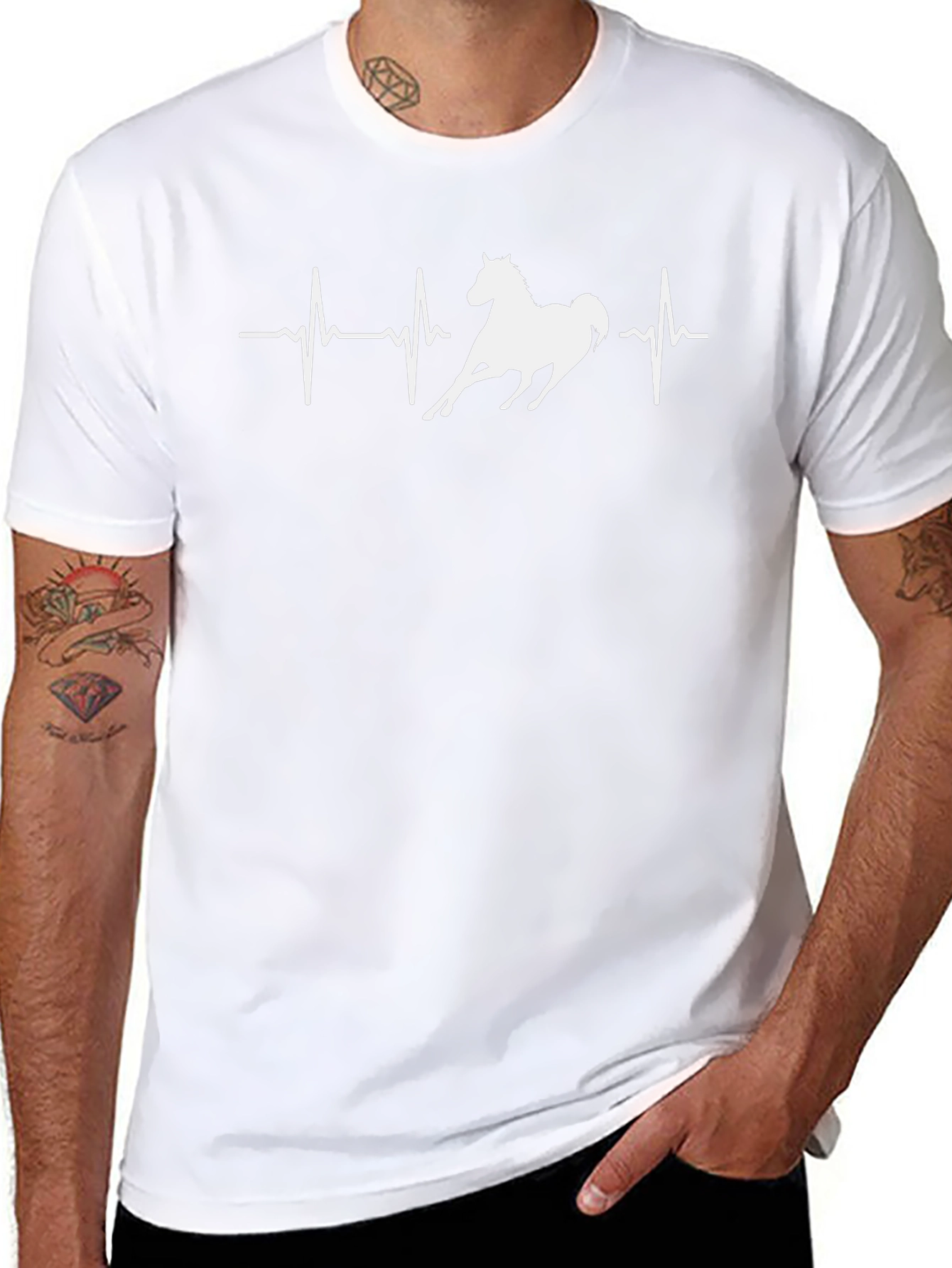 Horse Heartbeat T-Shirt - Equestrian Tee