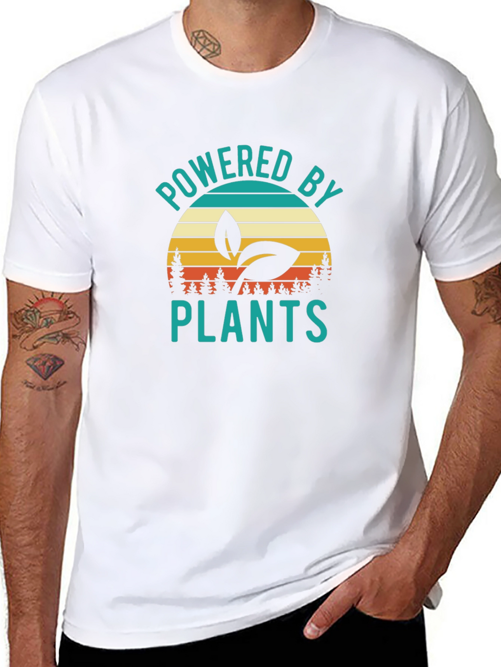 Powered By Plants Graphic T-Shirt