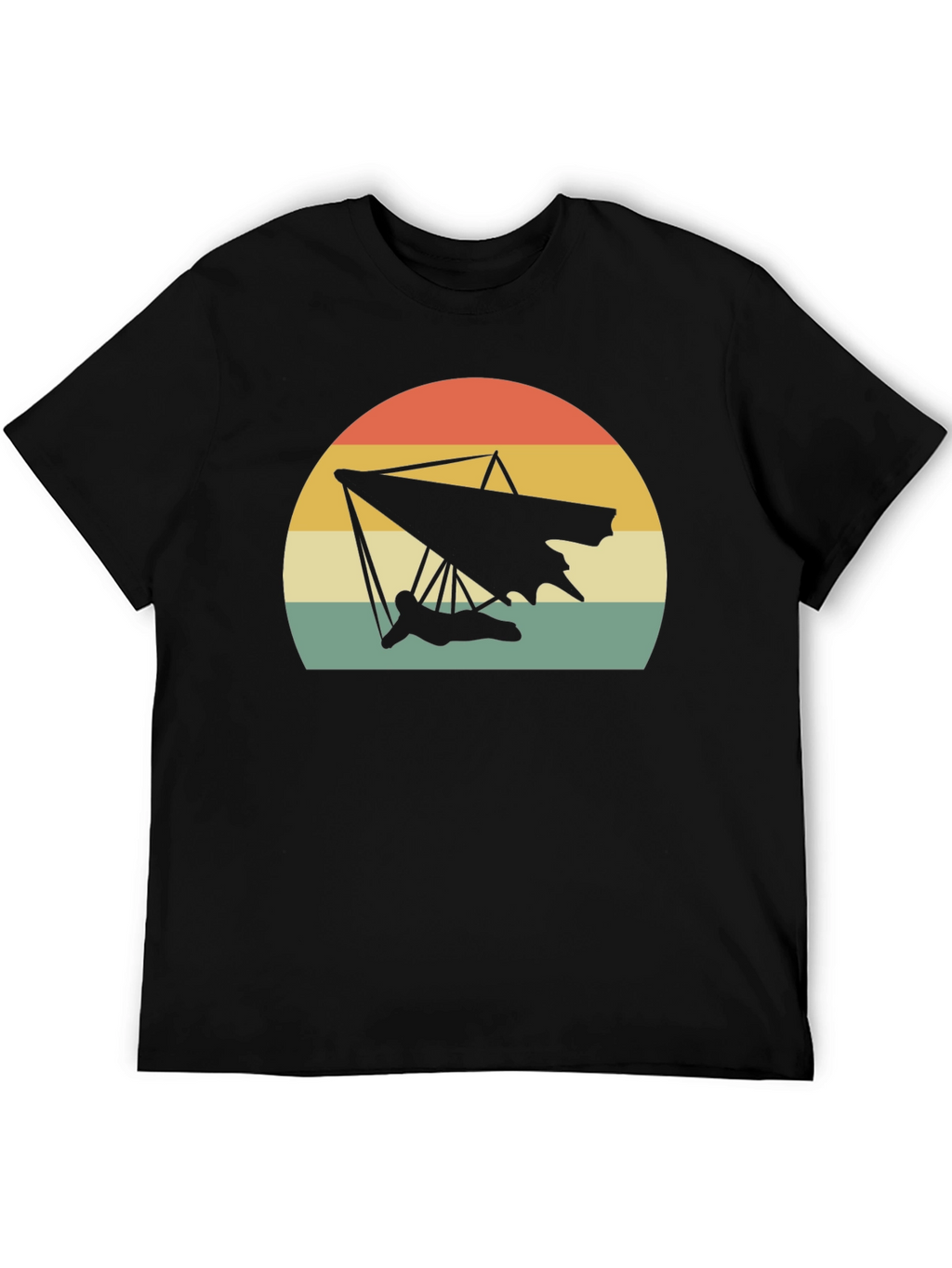 Hang Gliding Sunset T-Shirt - Retro Style