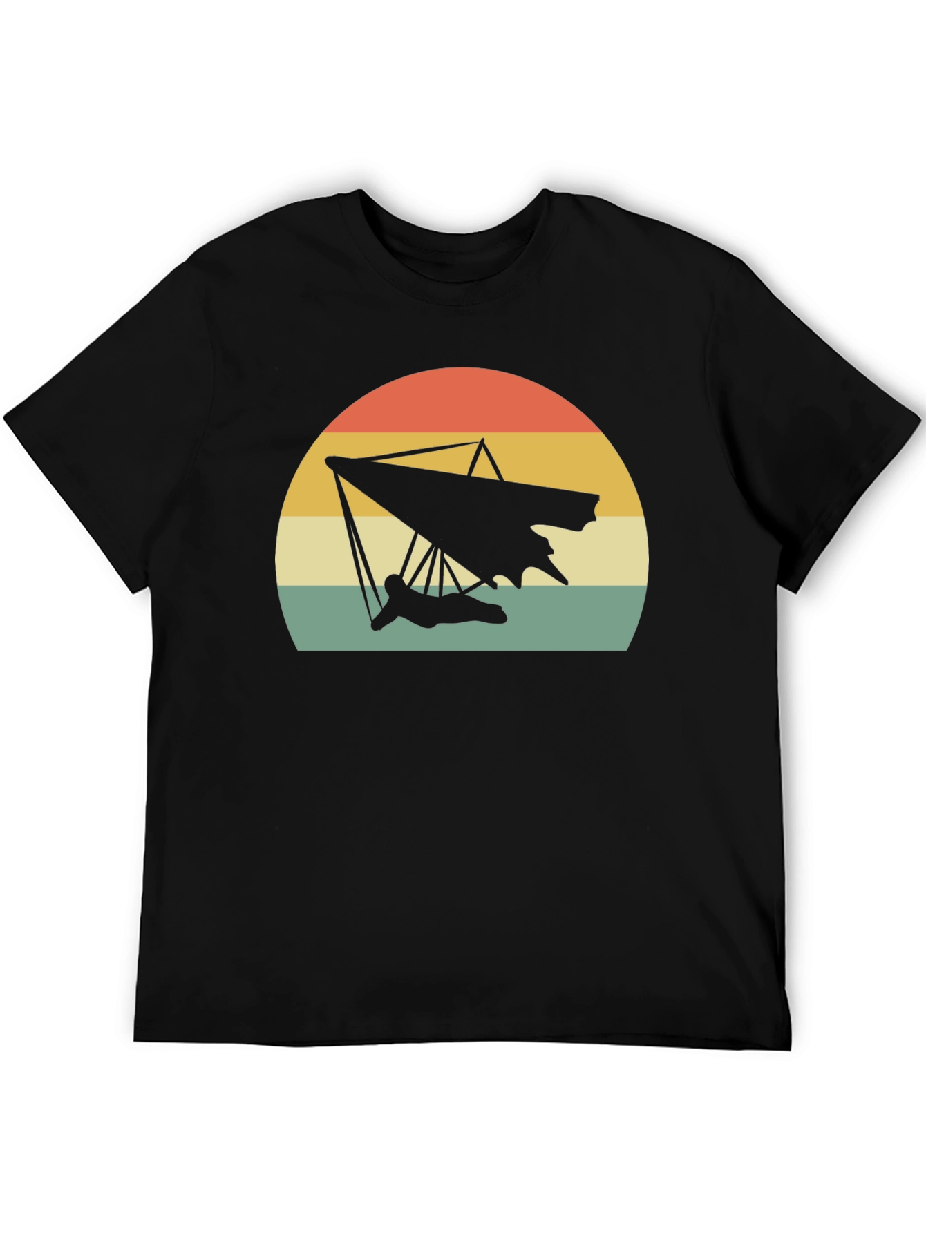 Hang Gliding Sunset T-Shirt - Retro Style