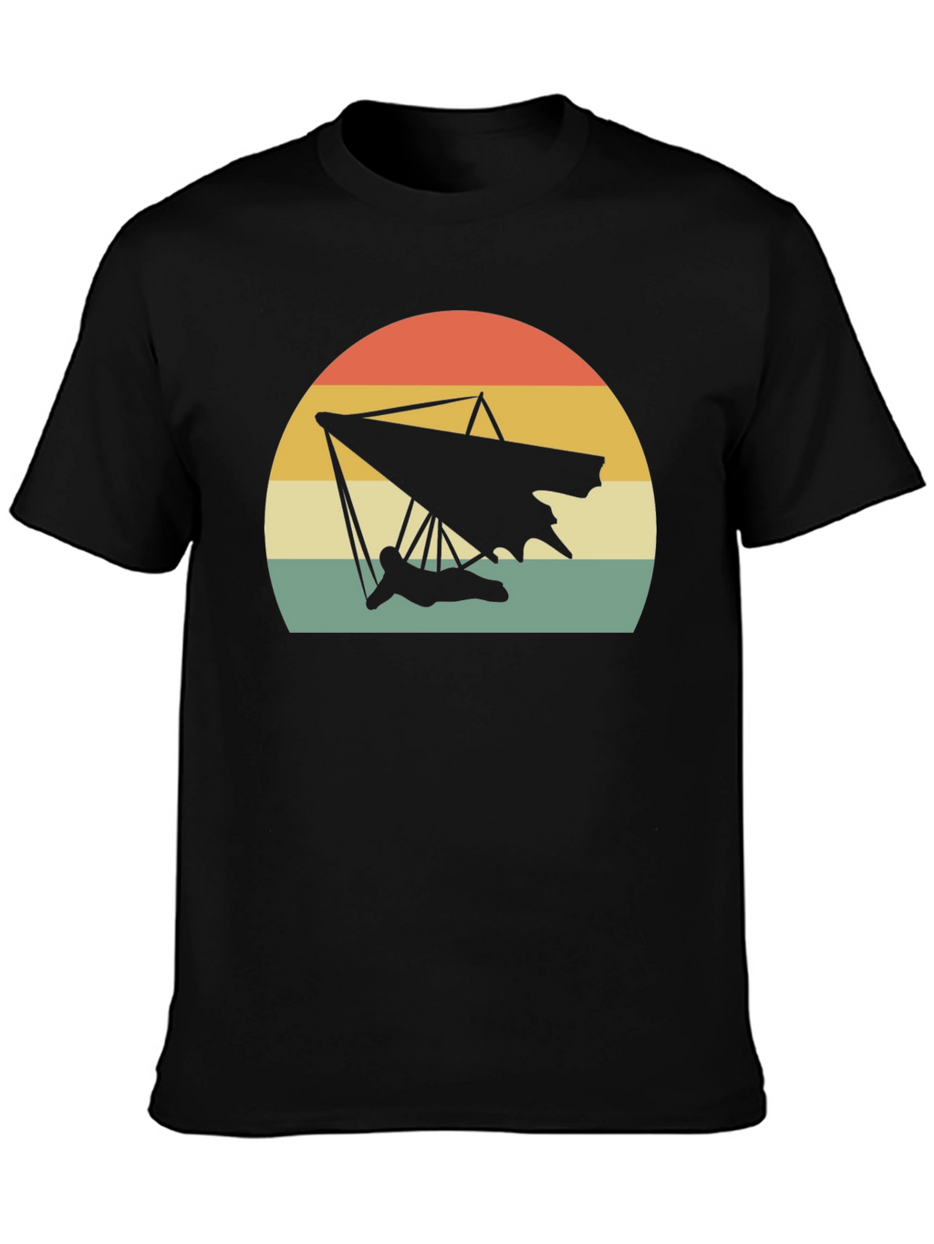 Hang Gliding Sunset T-Shirt - Retro Style