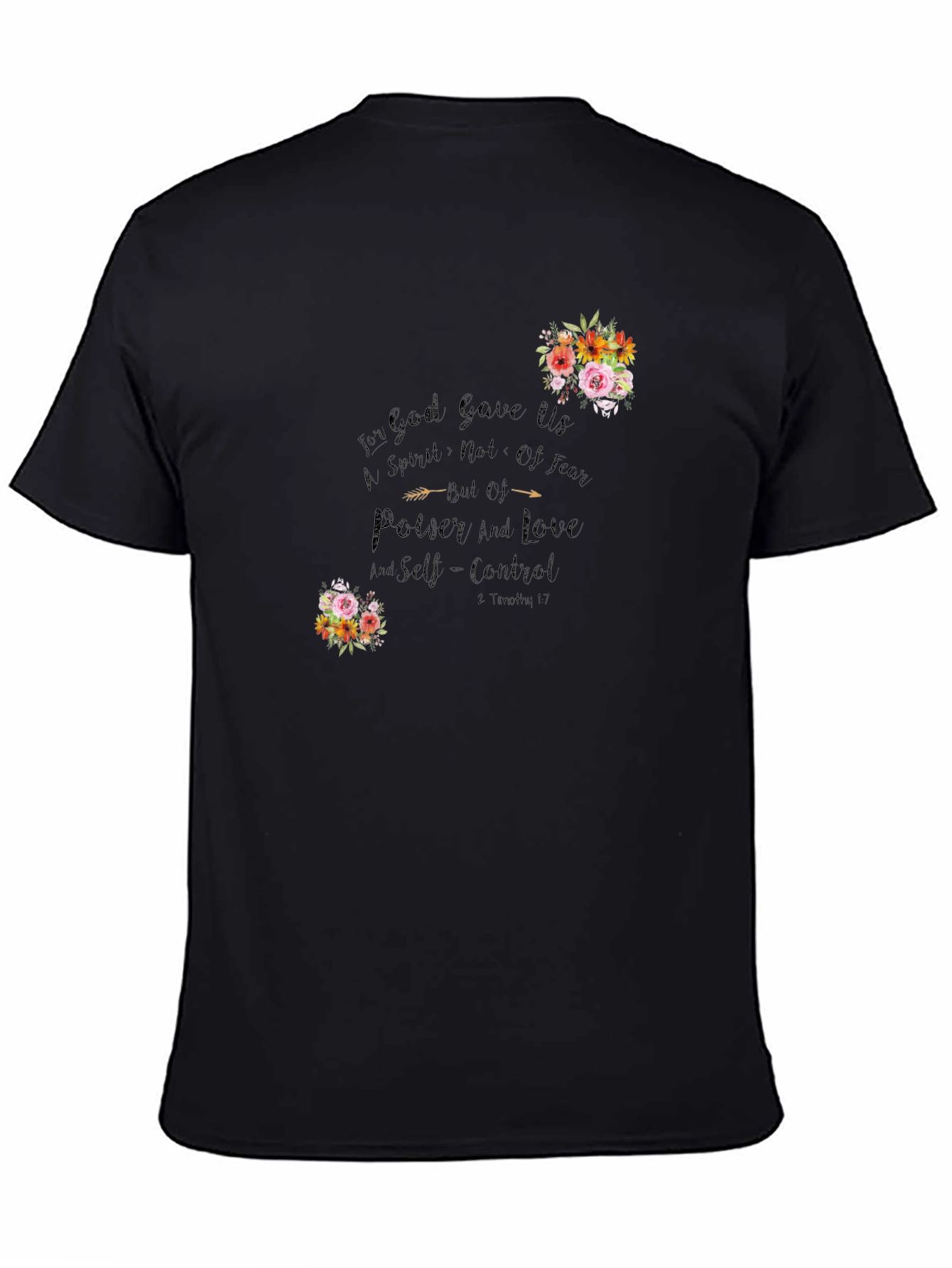 Floral Christian Graphic T-Shirt