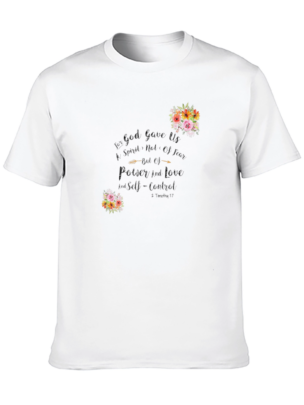 Floral Christian Graphic T-Shirt
