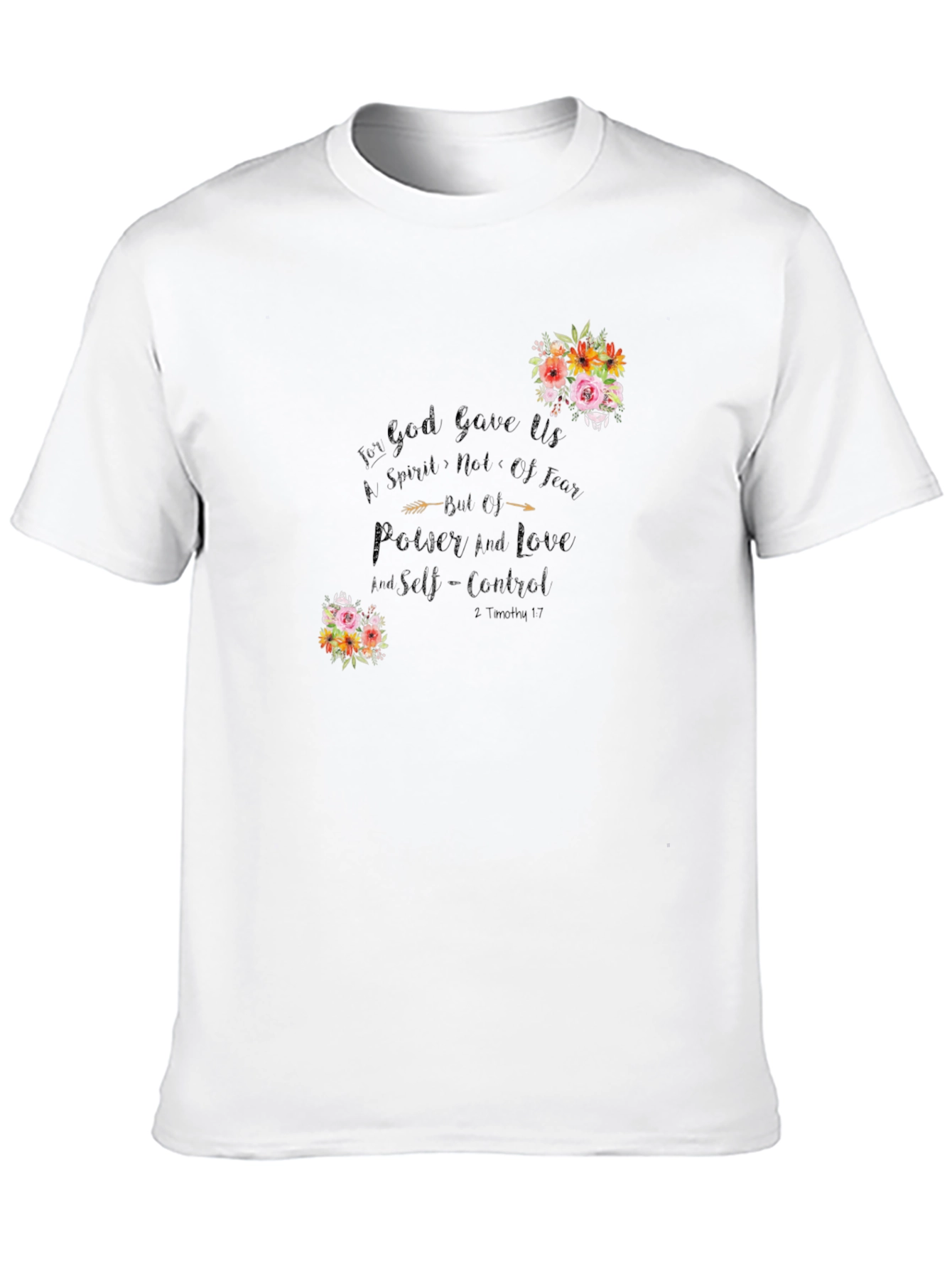 Floral Christian Graphic T-Shirt