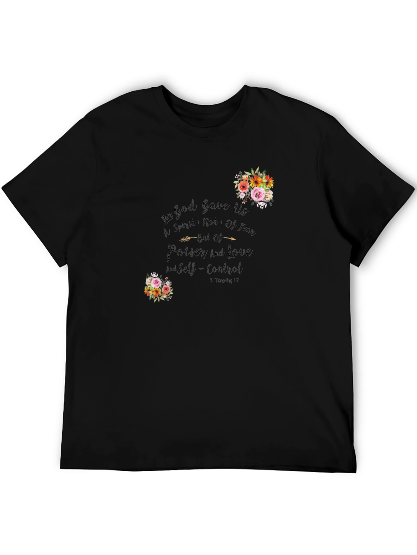 Floral Christian Graphic T-Shirt