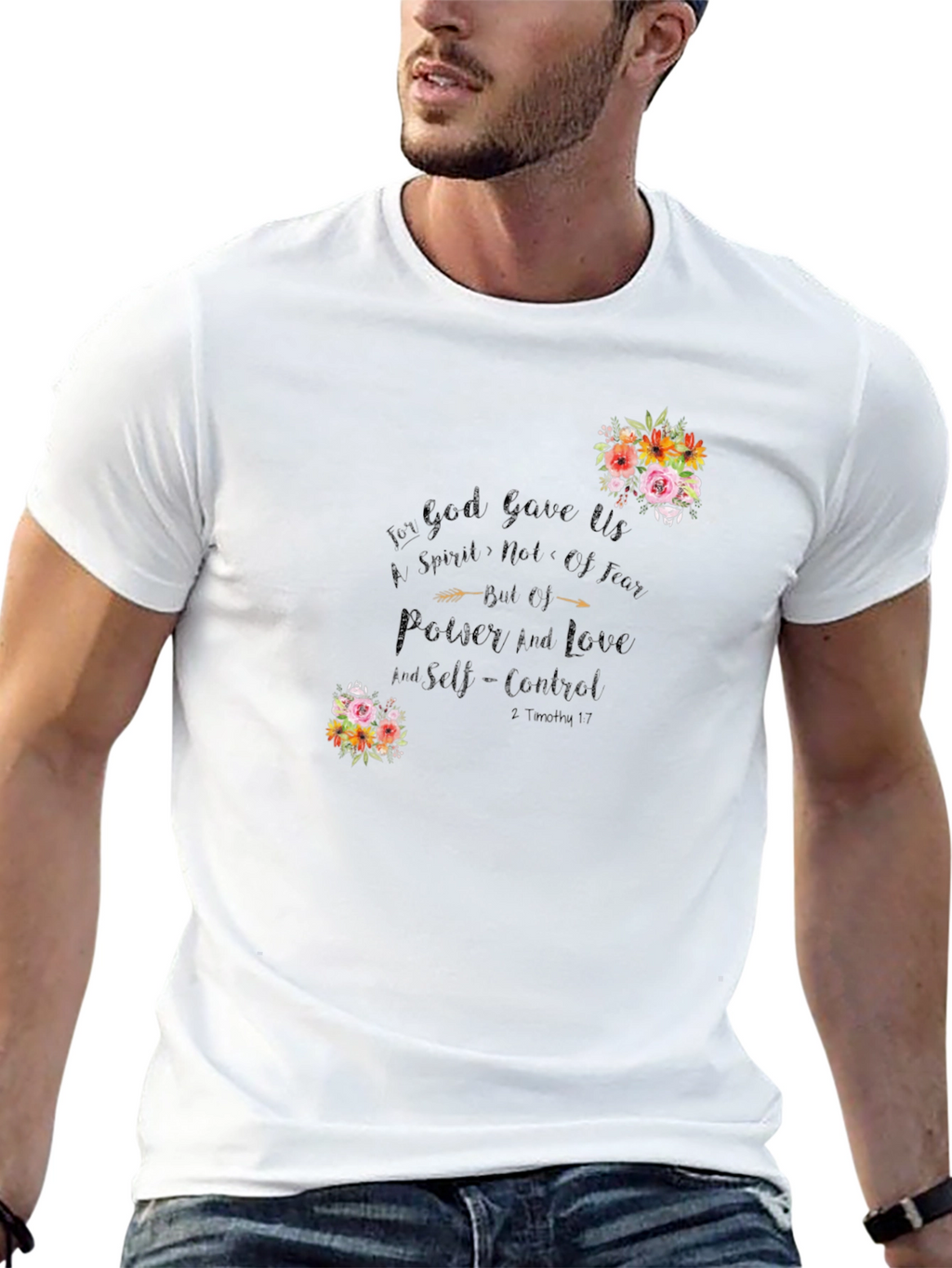 Floral Christian Graphic T-Shirt