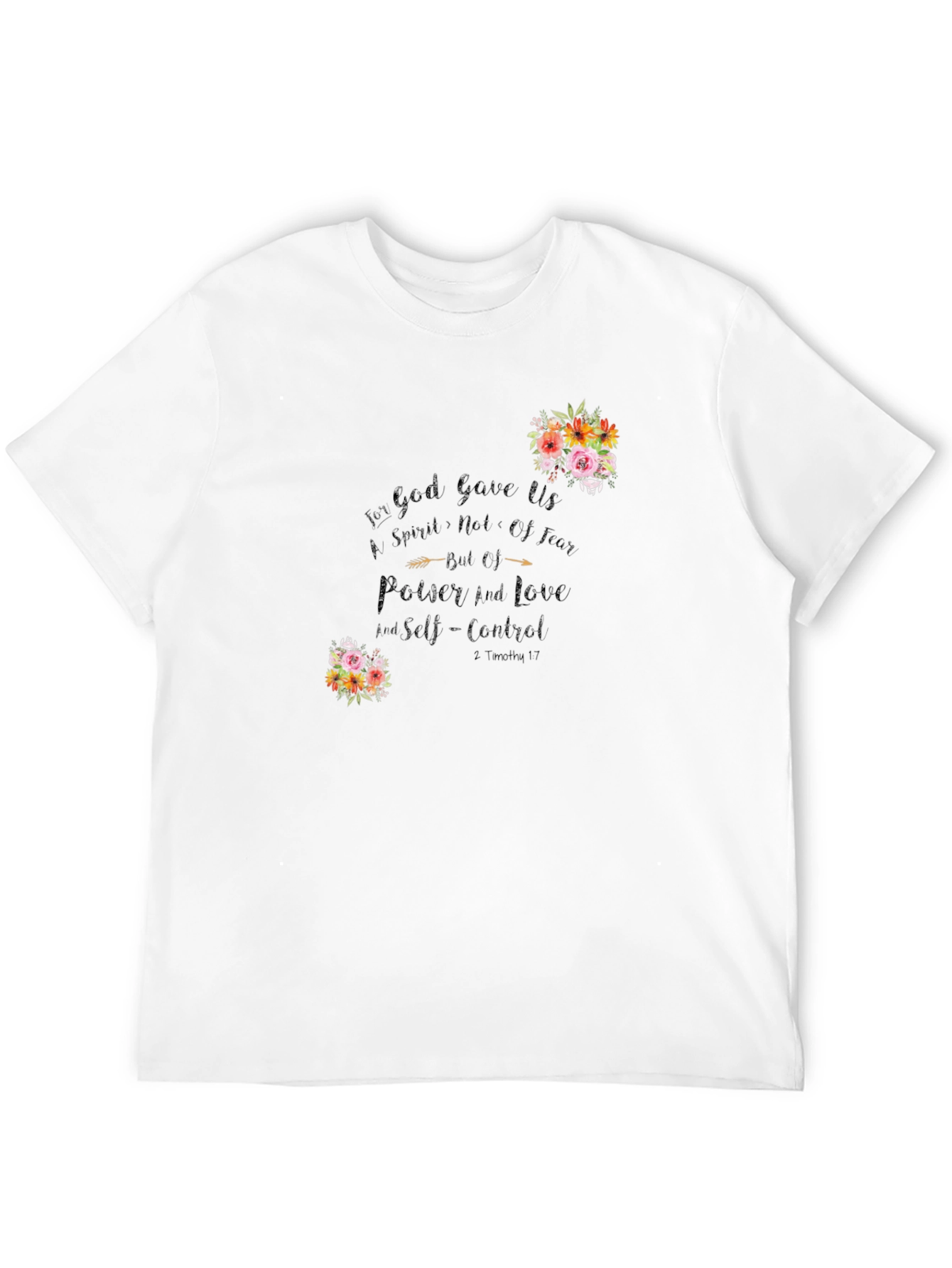 Floral Christian Graphic T-Shirt