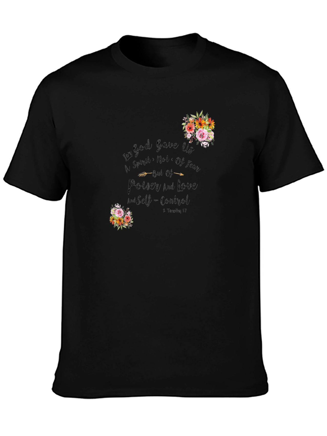Floral Christian Graphic T-Shirt