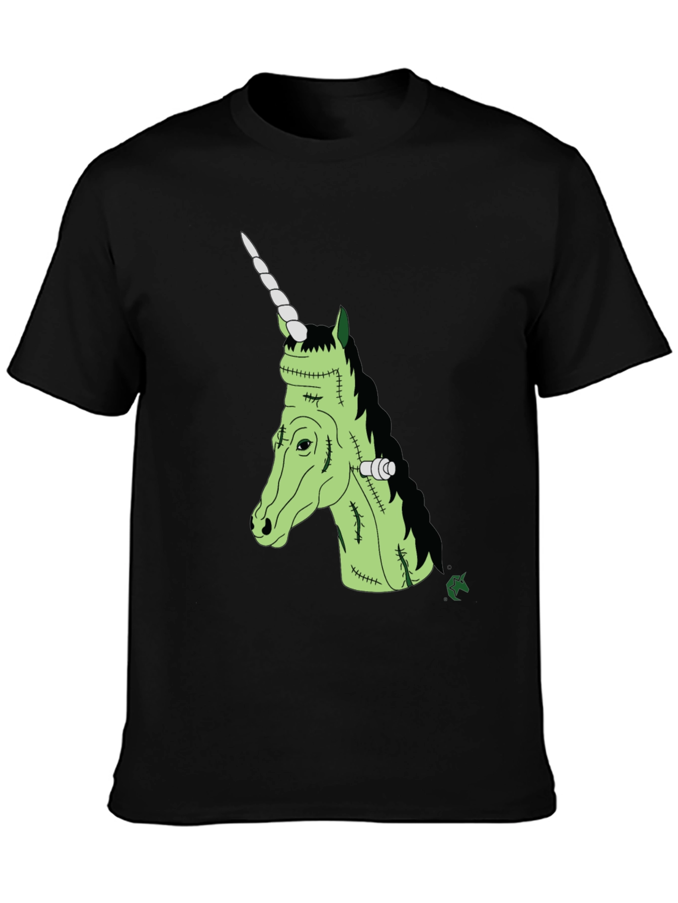 Frankenstein Unicorn Graphic Tee - Halloween Costume Shirt