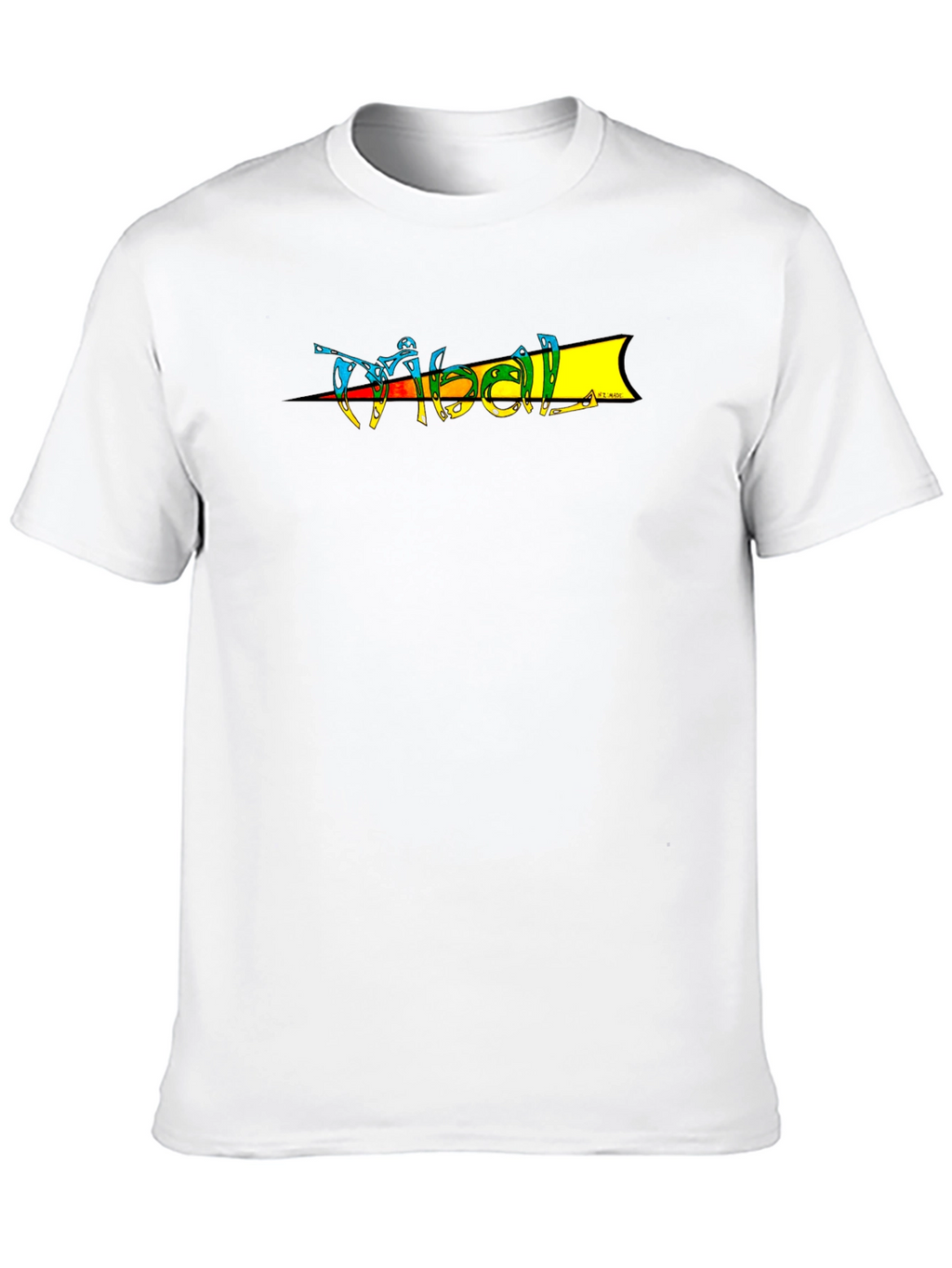 Retro Tribal Graphic T-Shirt - Black