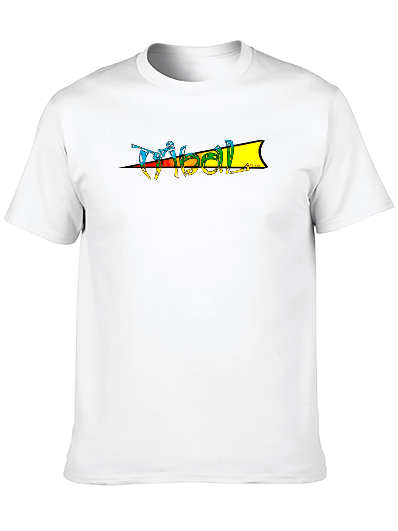 Retro Tribal Graphic T-Shirt - Black