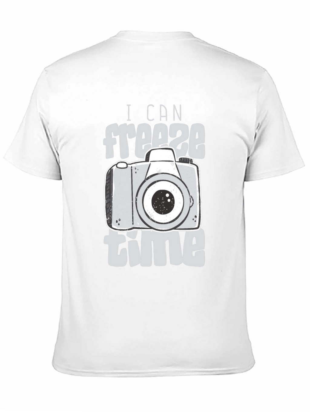 Freeze Time Camera Graphic T-Shirt - Black