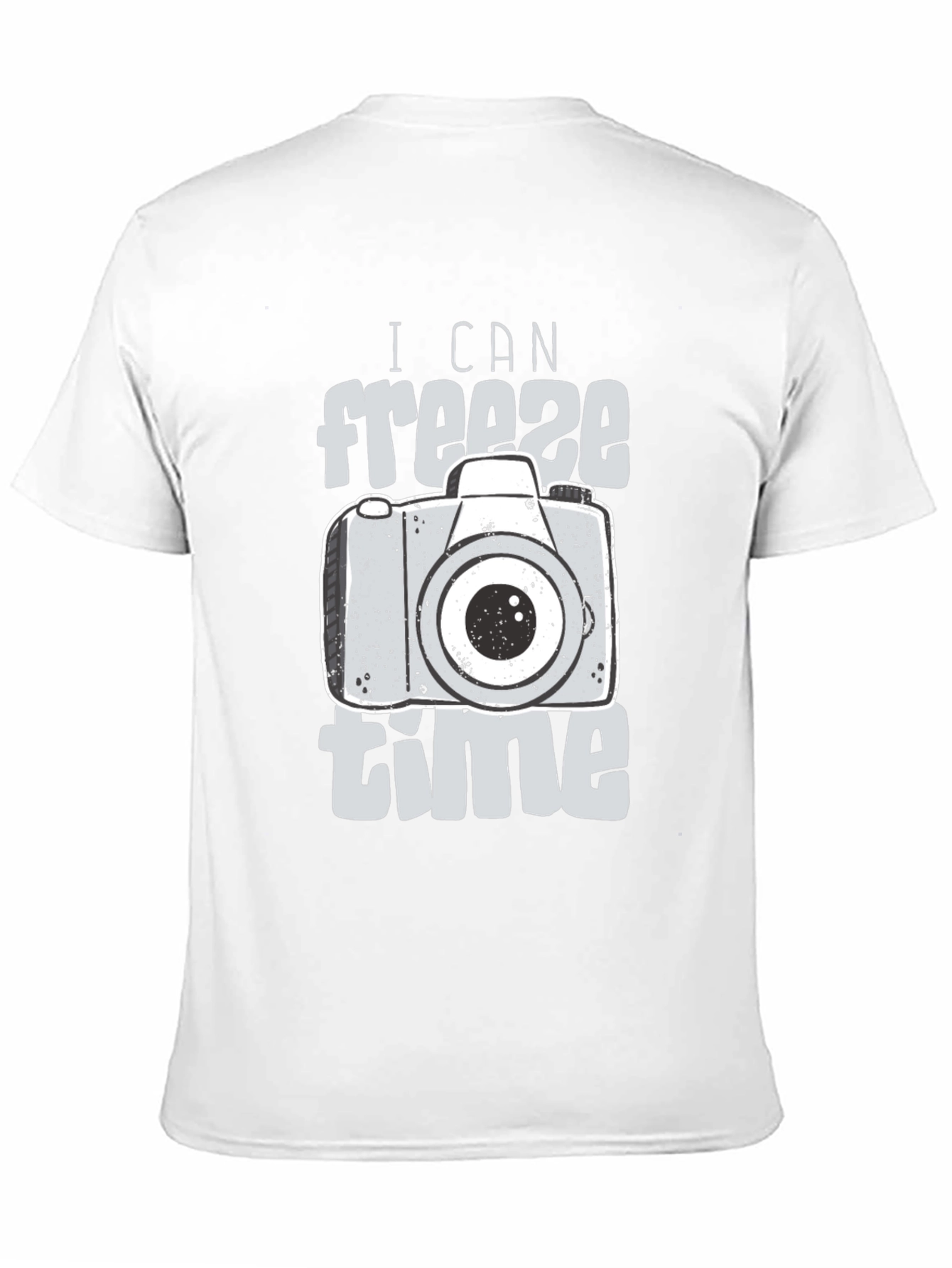 Freeze Time Camera Graphic T-Shirt - Black
