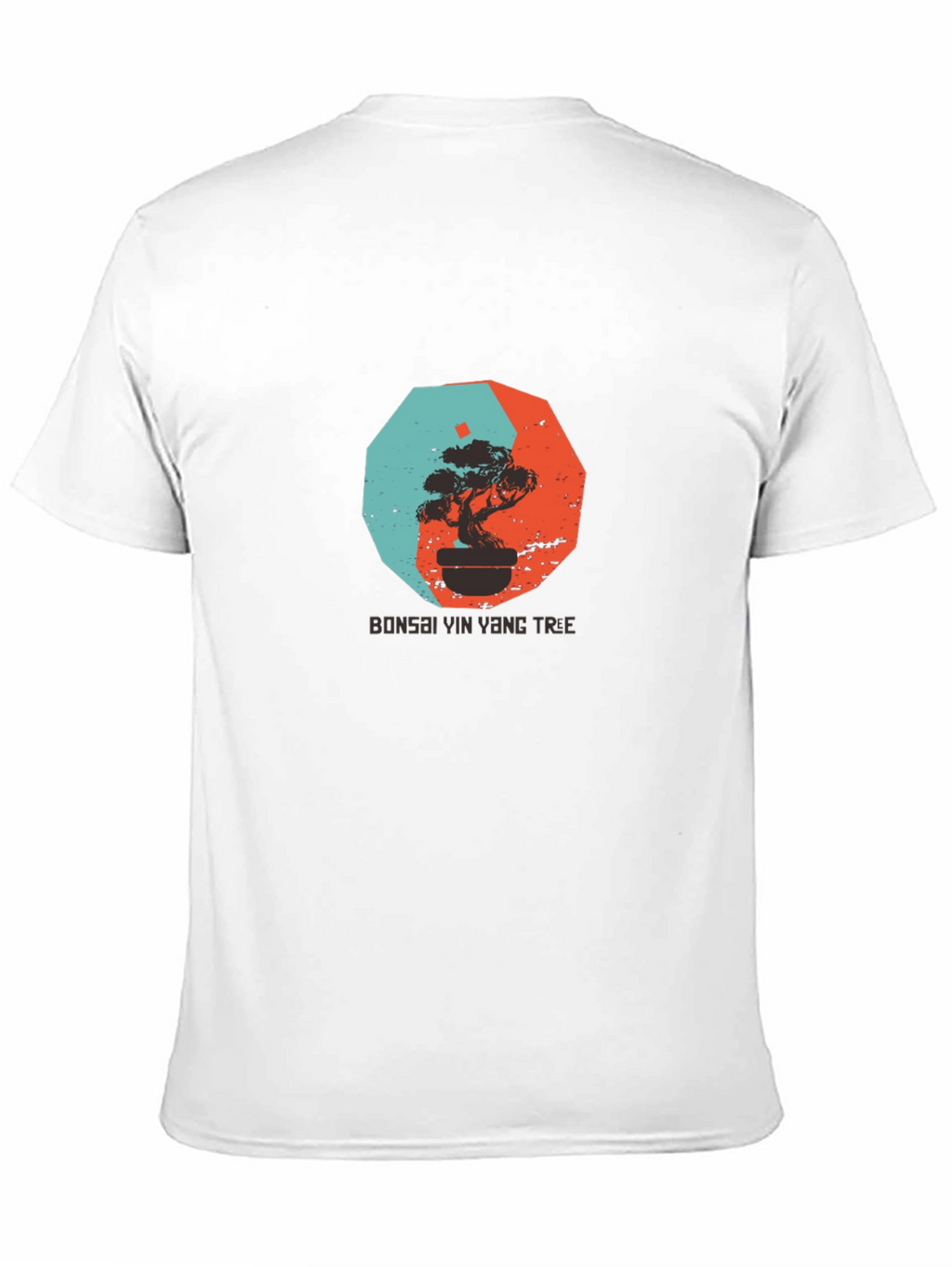 Yin Yang Bonsai Tree Graphic Tee - Black