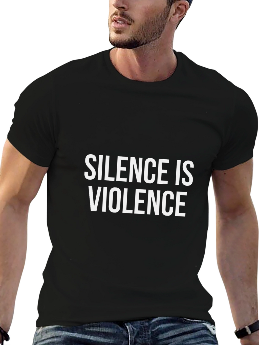Silence Is Violence Graphic Tee - Black