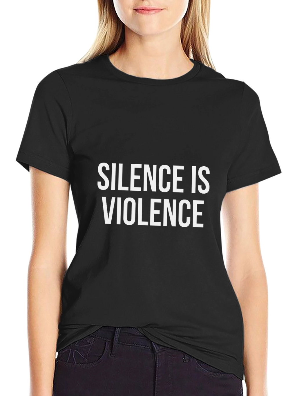 Silence Is Violence Graphic Tee - Black