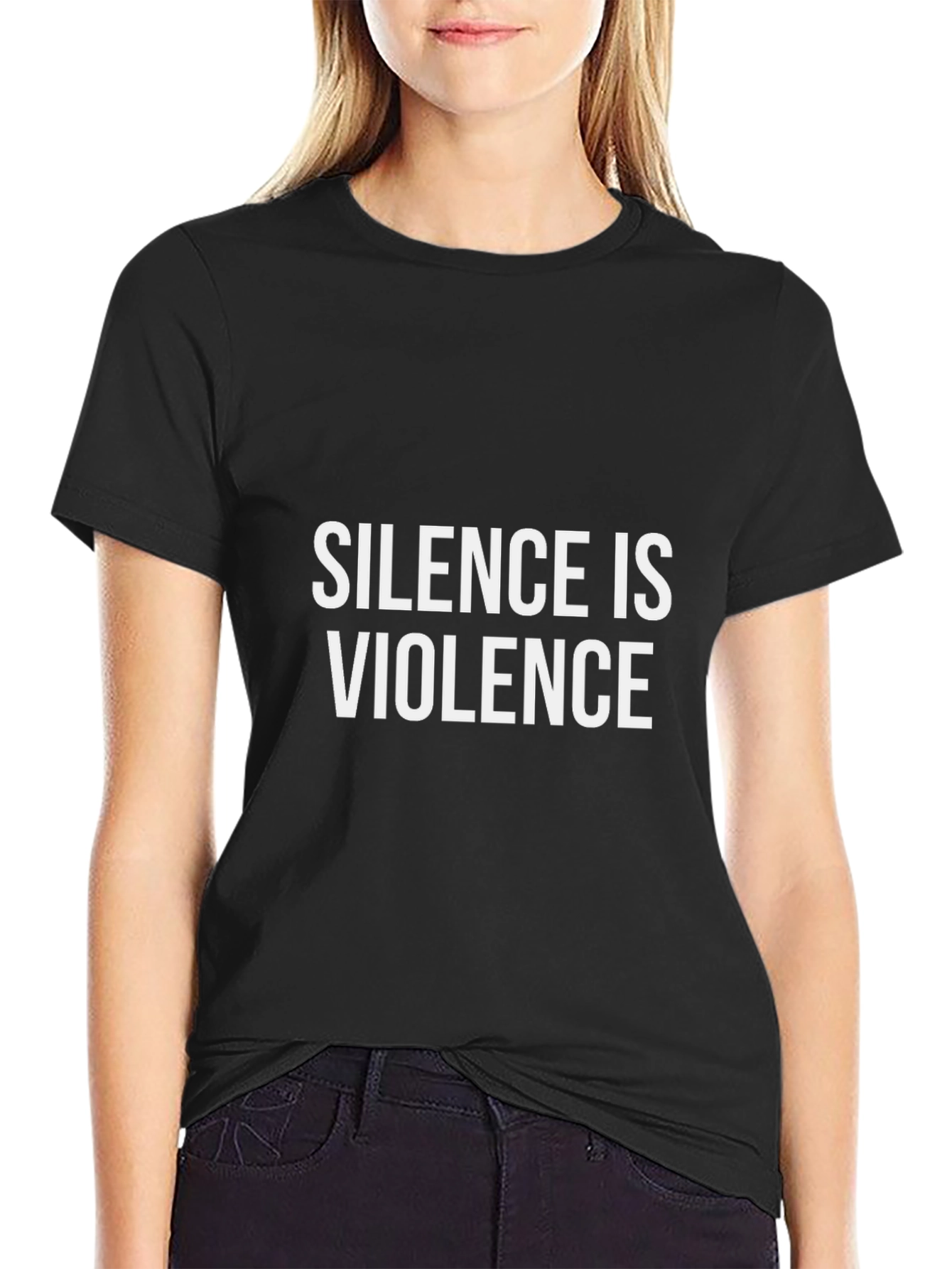 Silence Is Violence Graphic Tee - Black