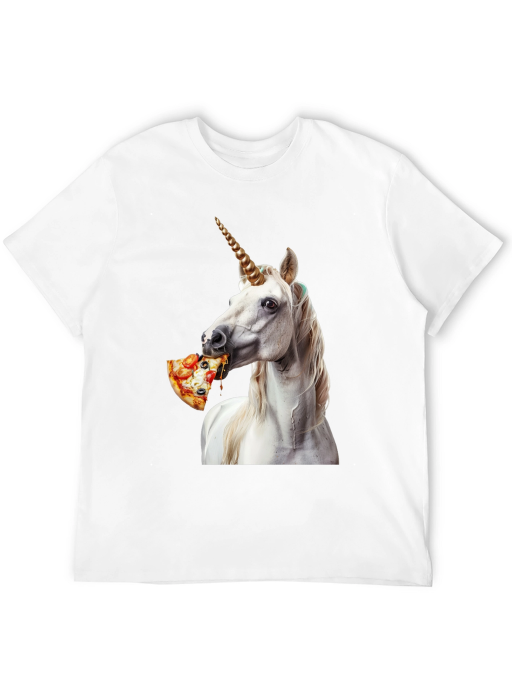 Unicorn Eating Pizza Graphic Tee