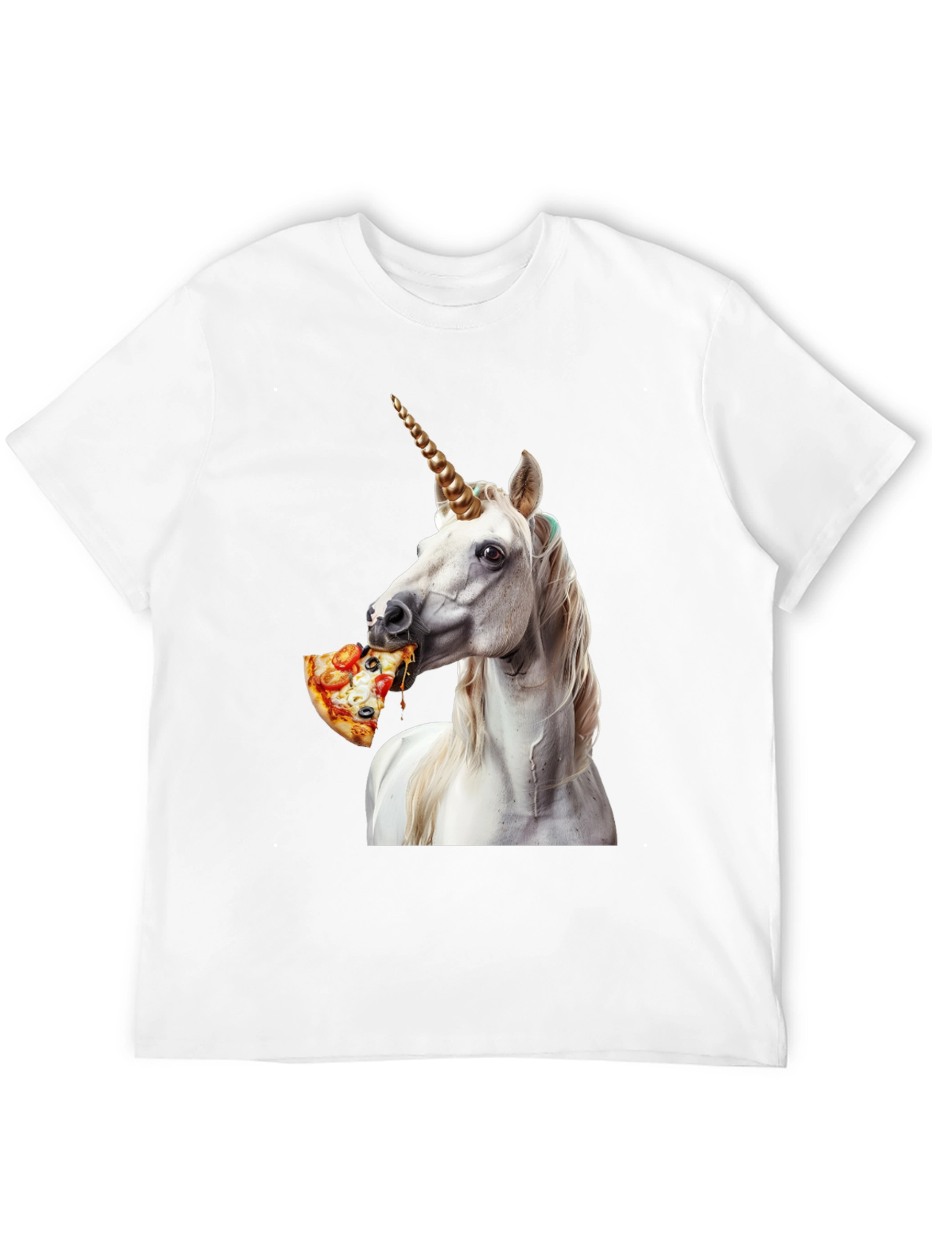 Unicorn Eating Pizza Graphic Tee
