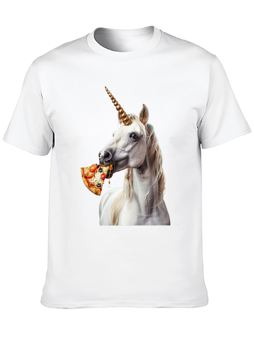 Unicorn Eating Pizza Graphic Tee
