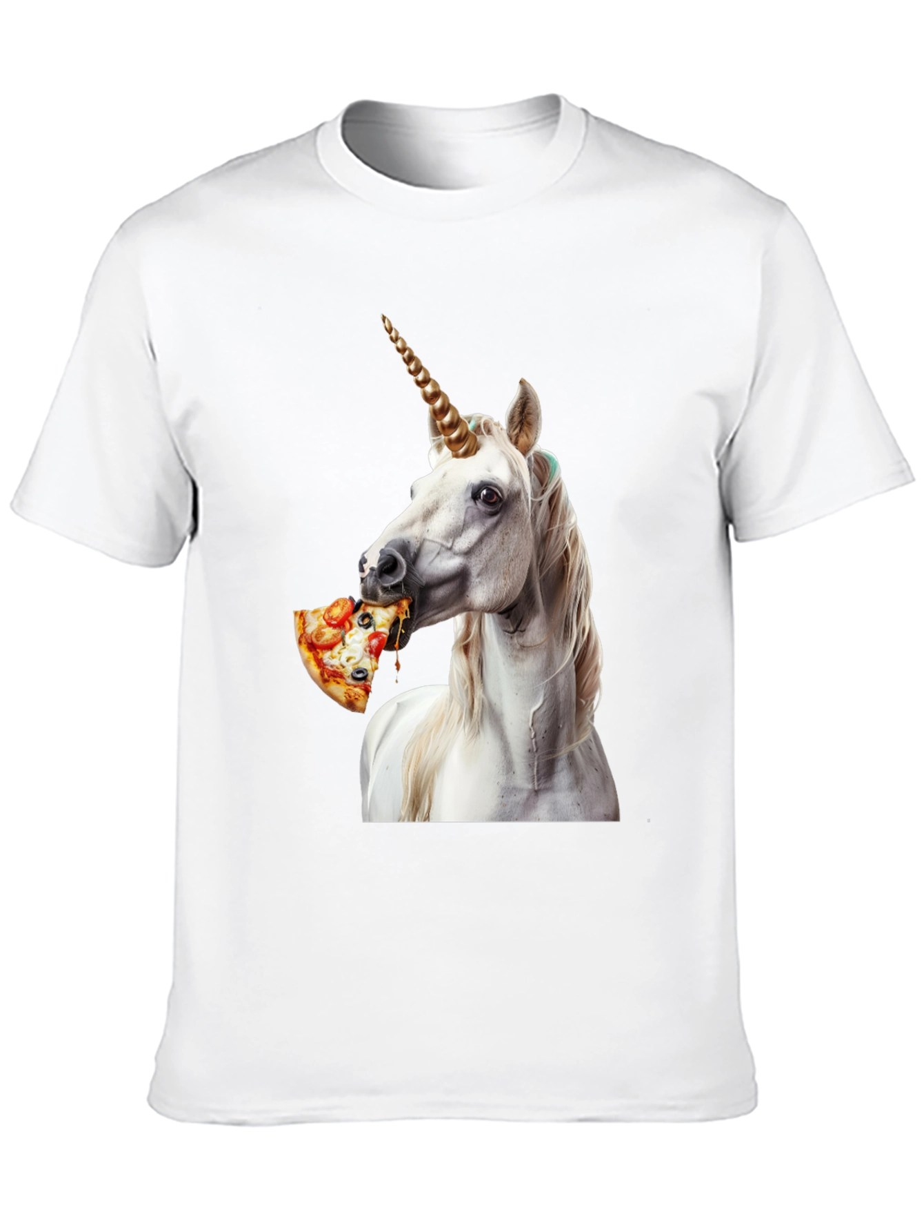 Unicorn Eating Pizza Graphic Tee