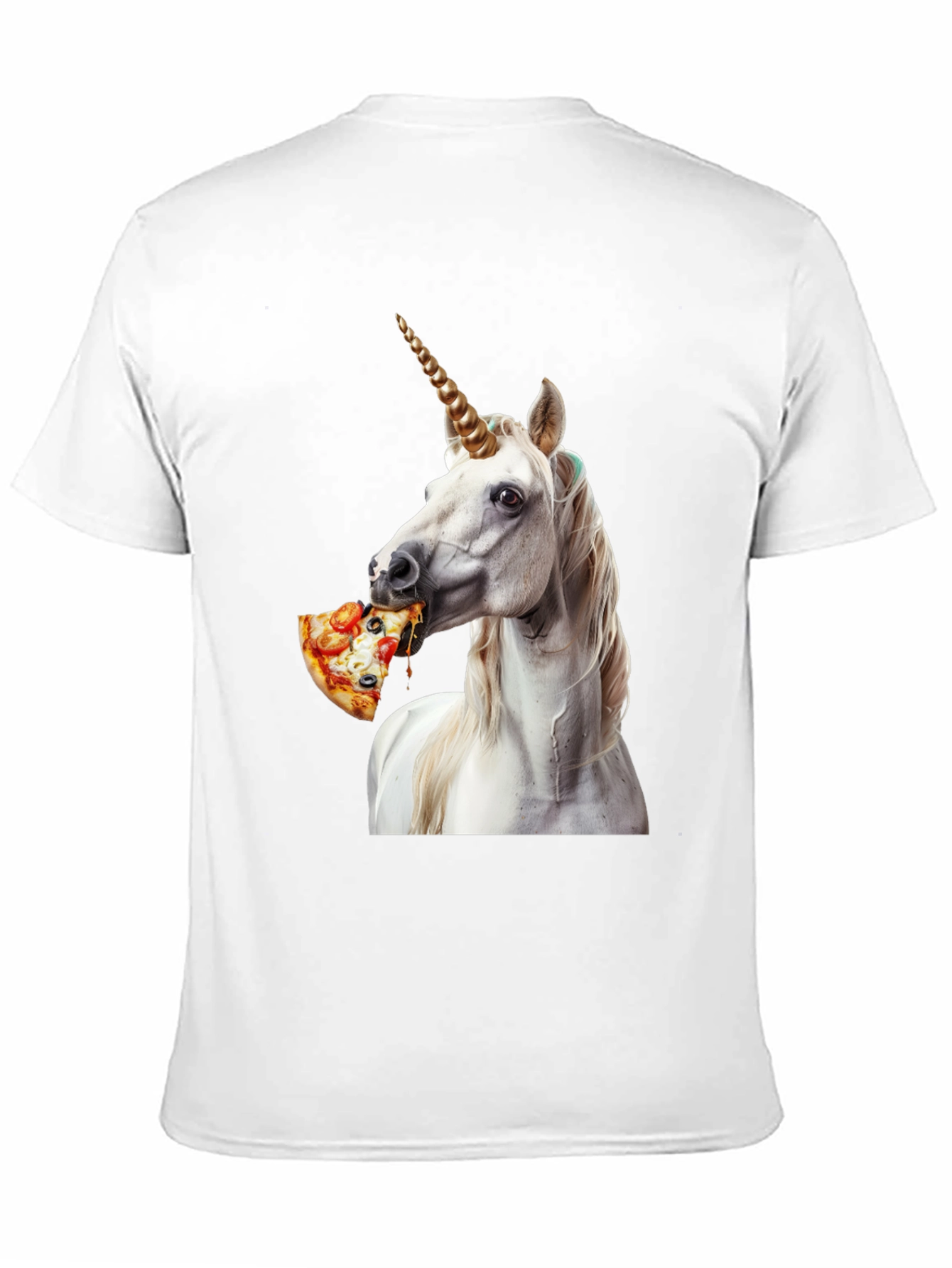 Unicorn Eating Pizza Graphic Tee
