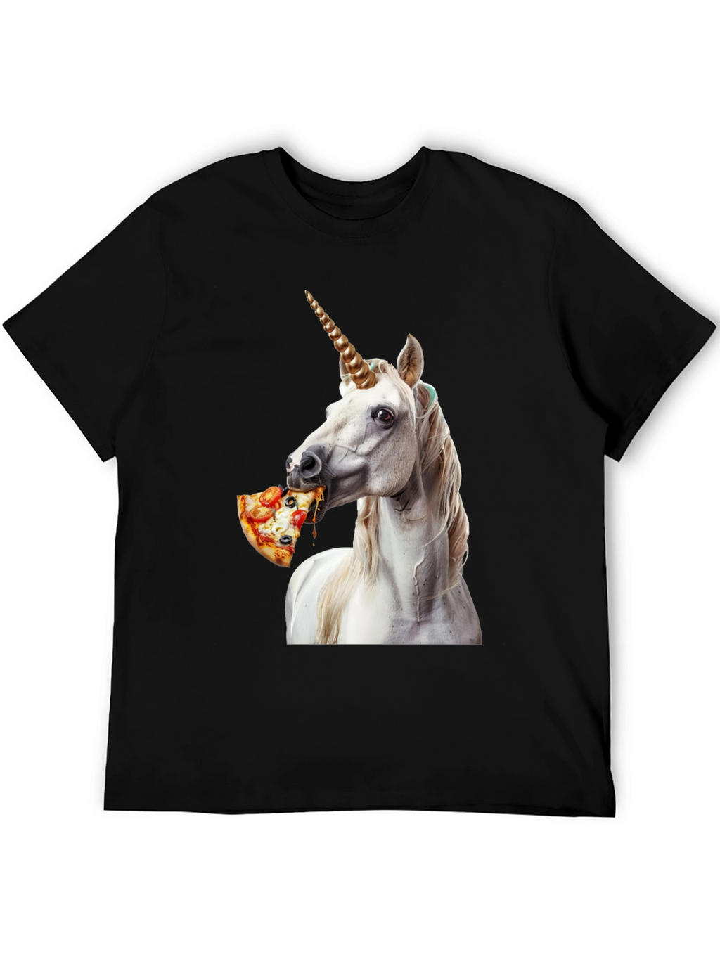 Unicorn Eating Pizza Graphic Tee