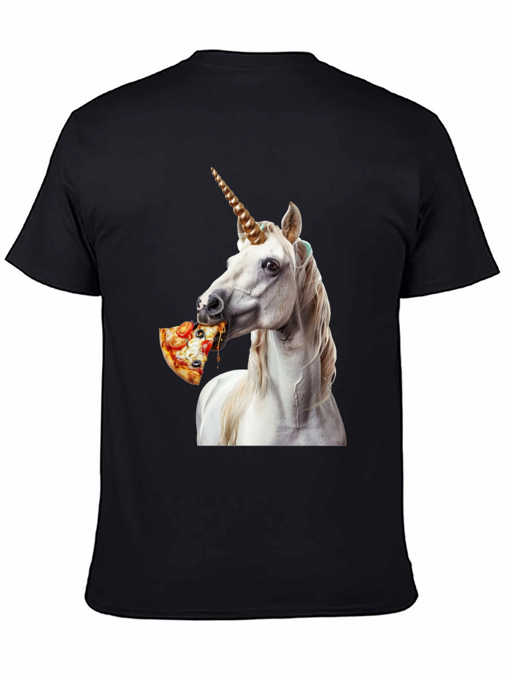 Unicorn Eating Pizza Graphic Tee