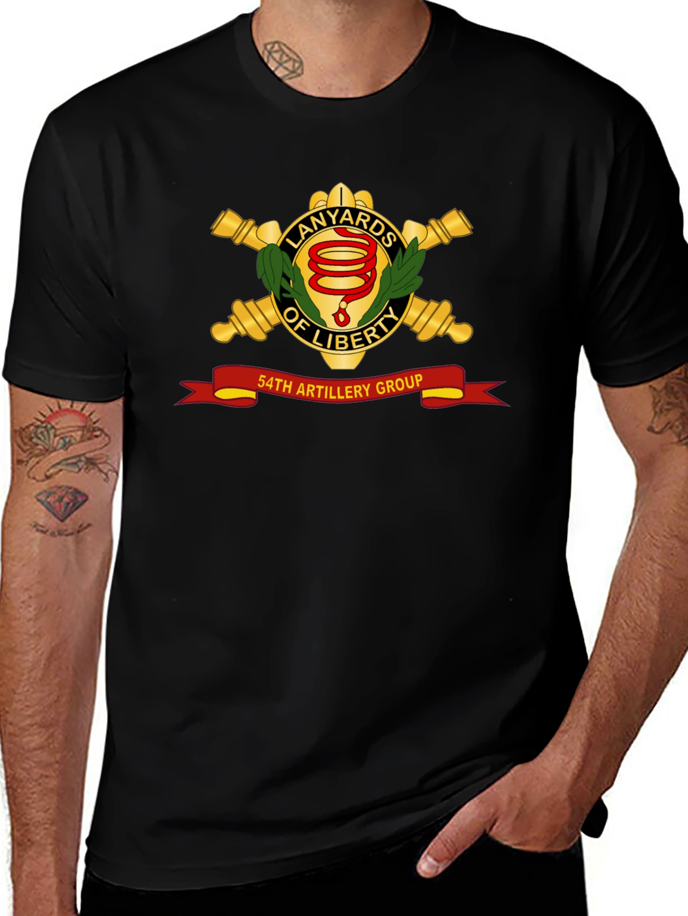54th Artillery Group Lanyards of Liberty T-Shirt