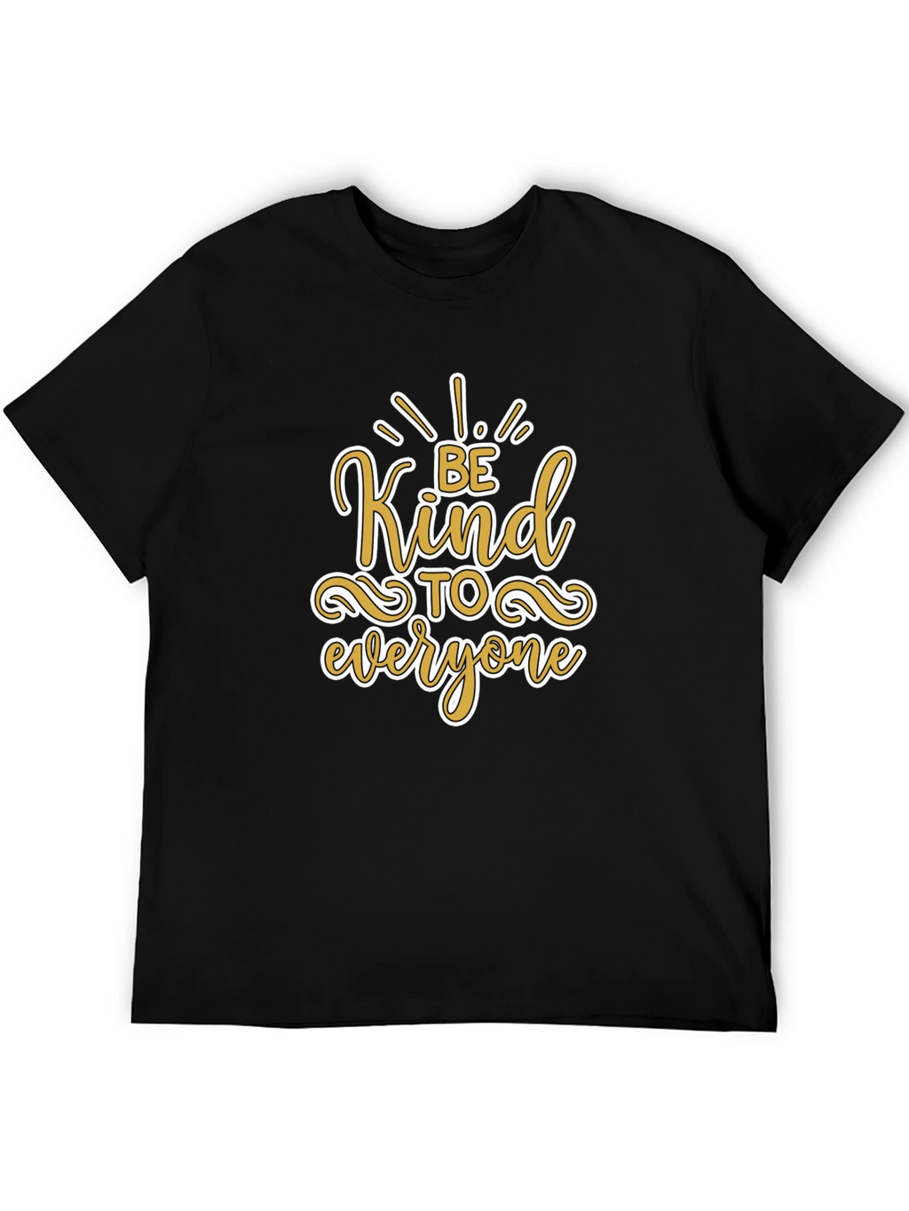 Be Kind to Everyone Black Graphic T-Shirt
