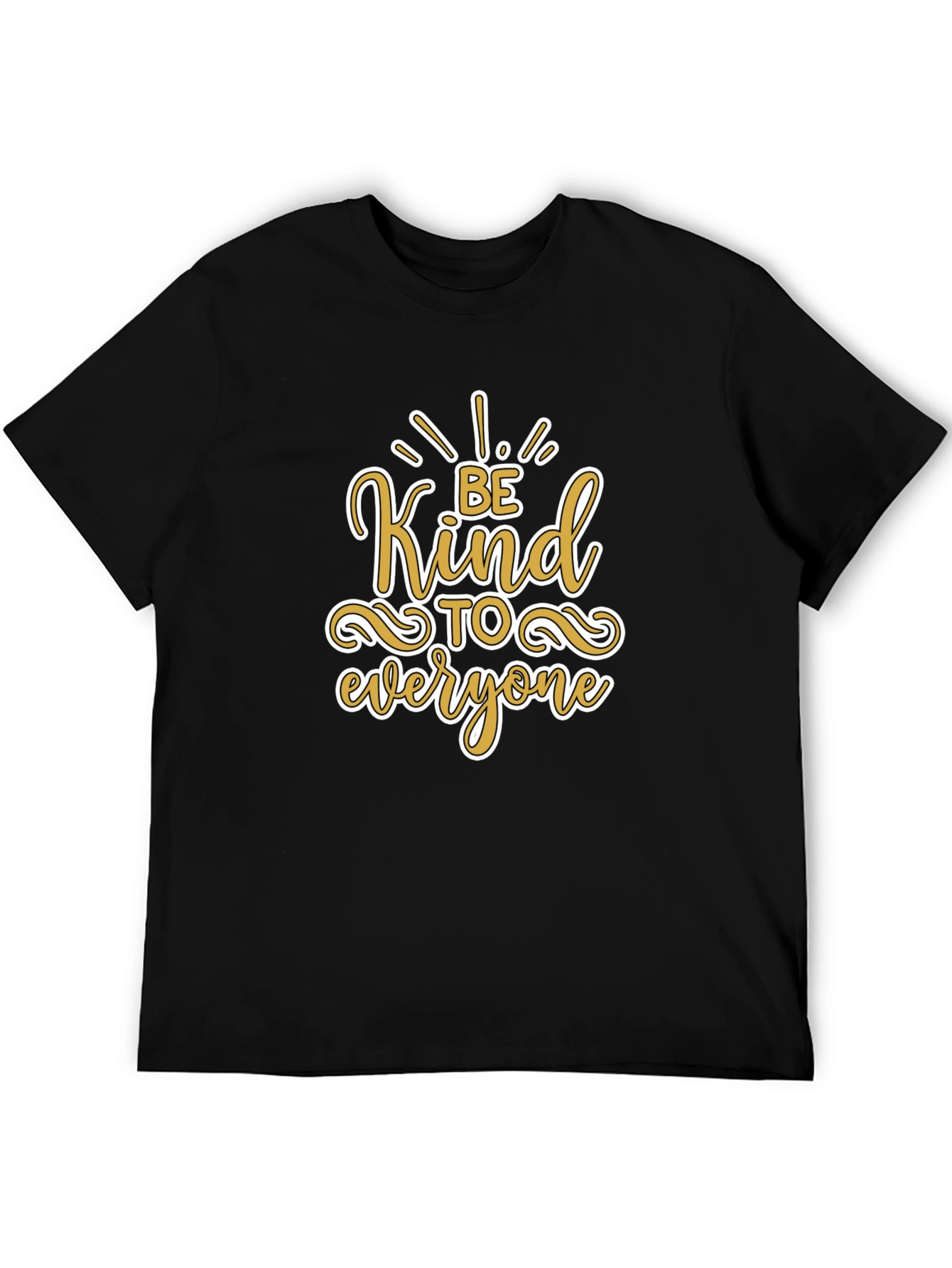 Be Kind to Everyone Black Graphic T-Shirt