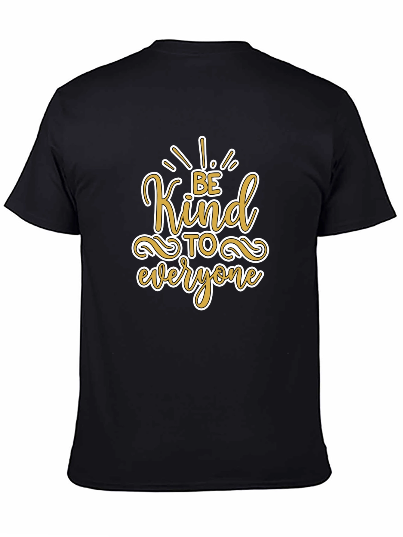 Be Kind to Everyone Black Graphic T-Shirt