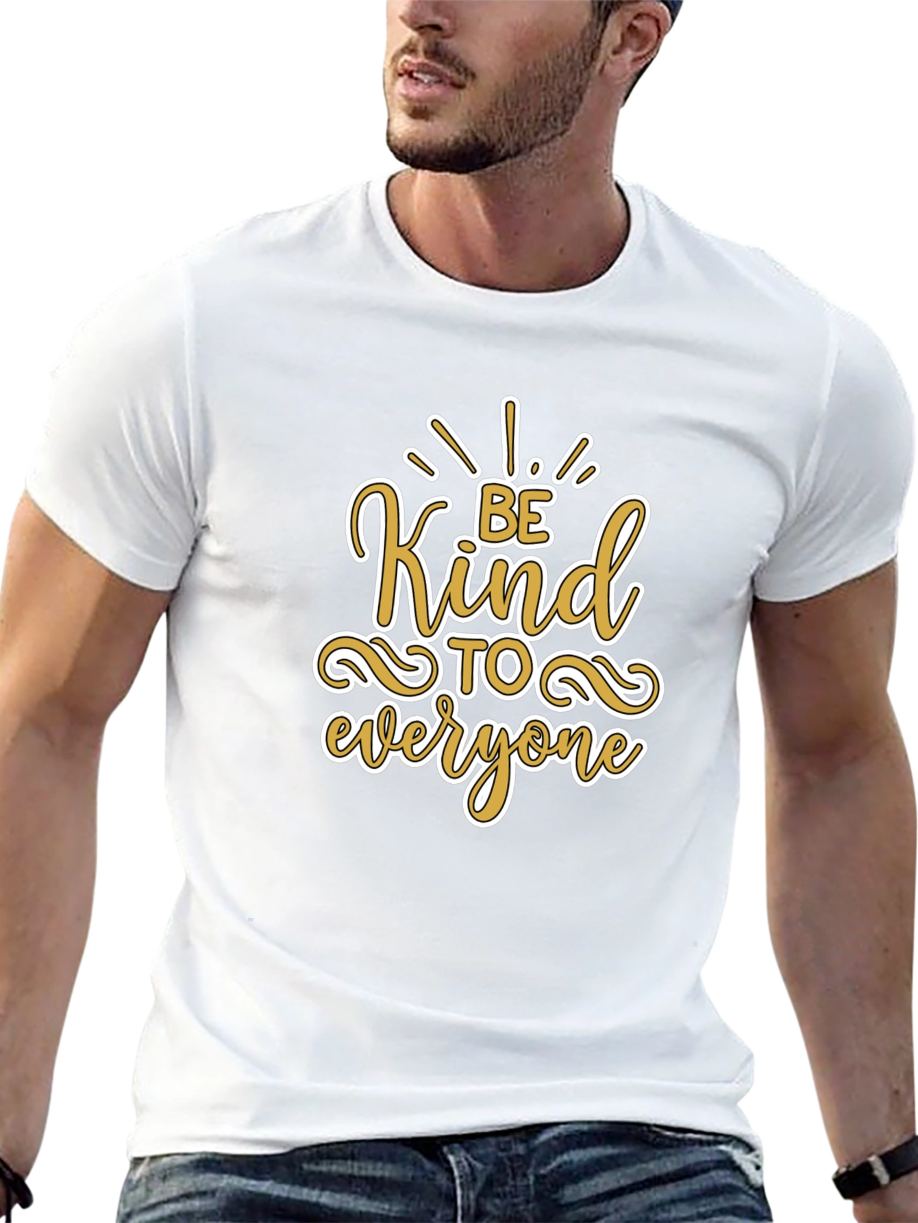 Be Kind to Everyone Black Graphic T-Shirt