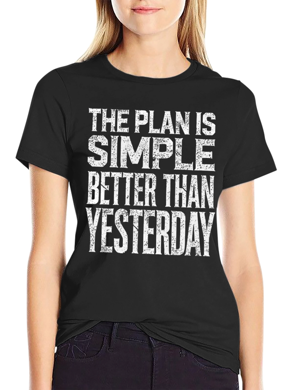 Motivational Graphic Tee: Better Than Yesterday